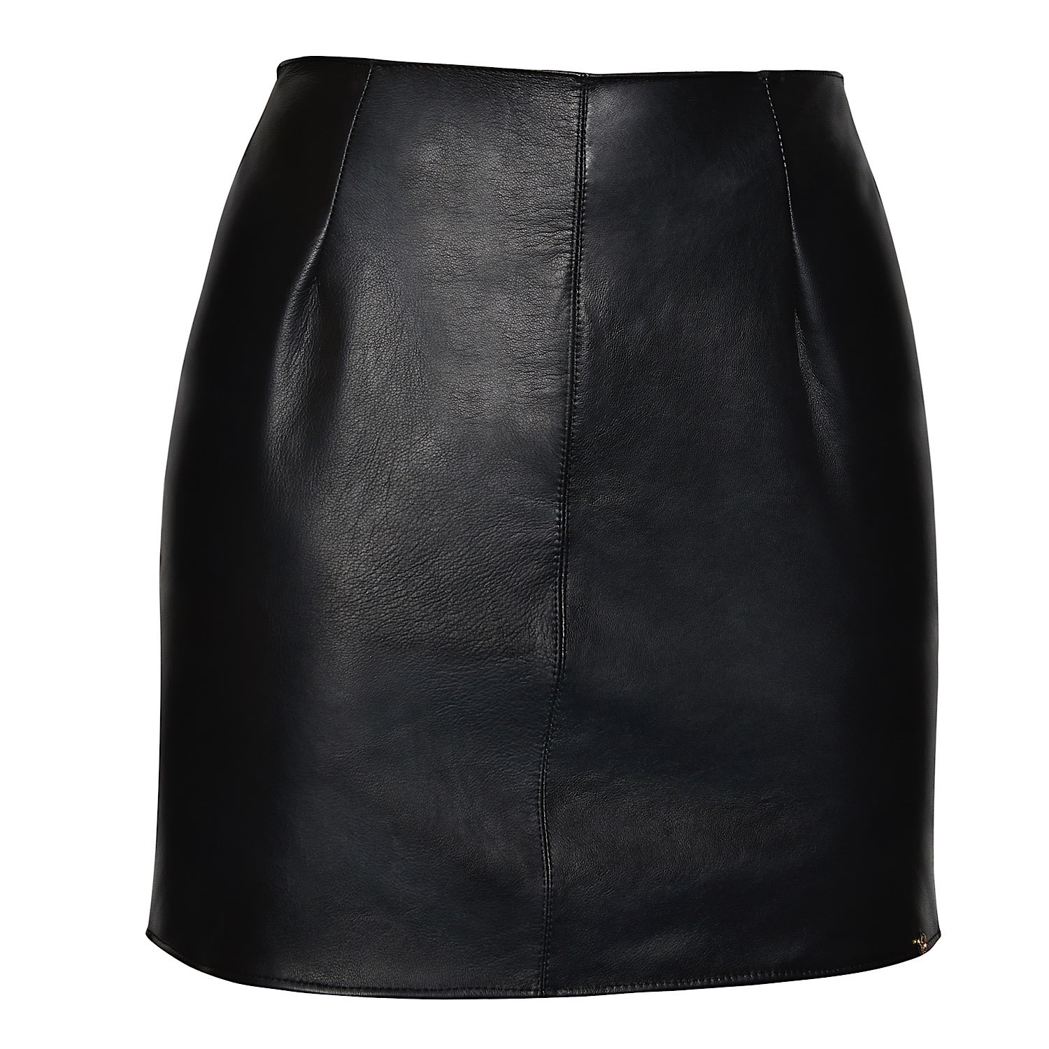 Women’s Black Mia Leather Short Skirt Extra Large Something Wicked