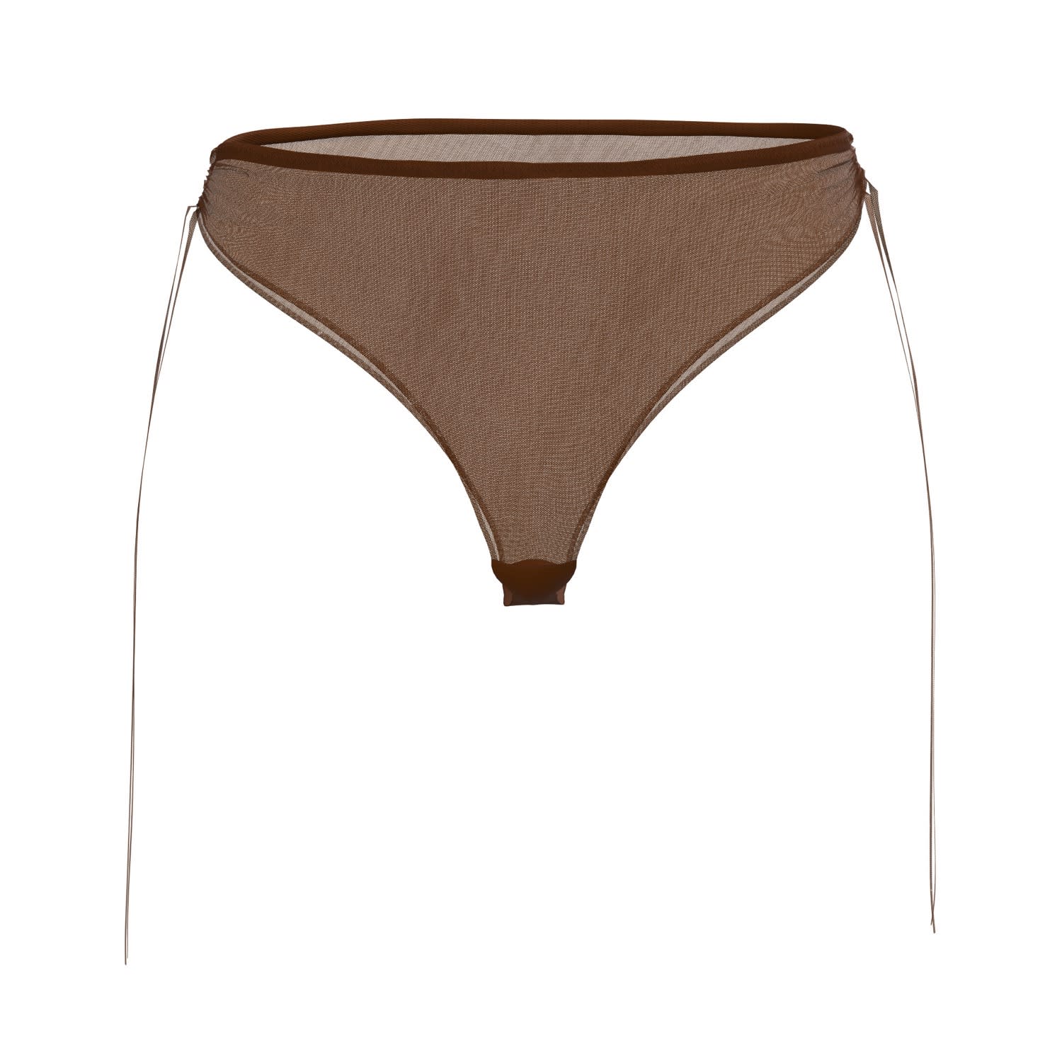 Alevy Studios Women's The Drawstring Briefs — Brown In Brown