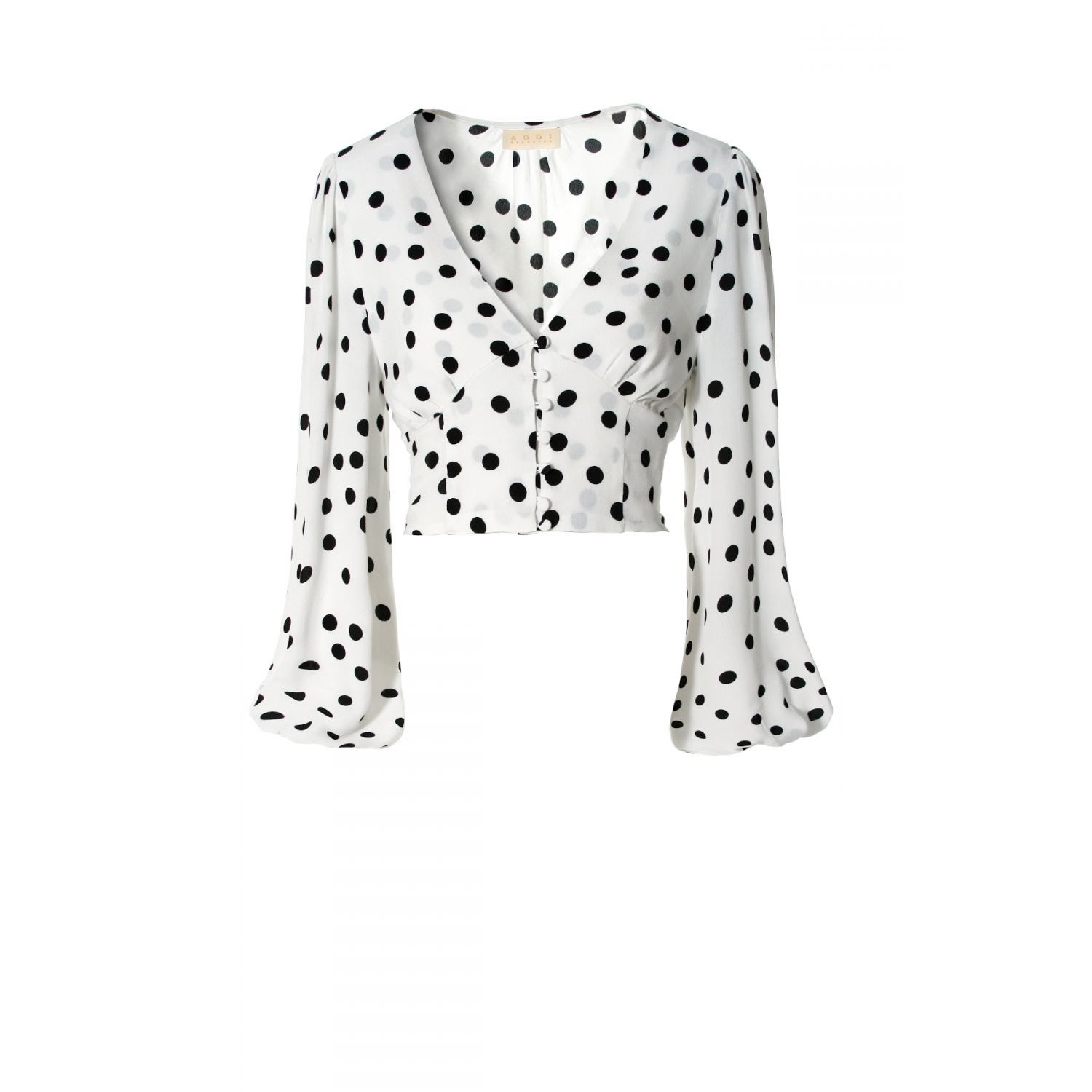 Aggi By Halewski Women's Alicia Bit Of White Blouse In White