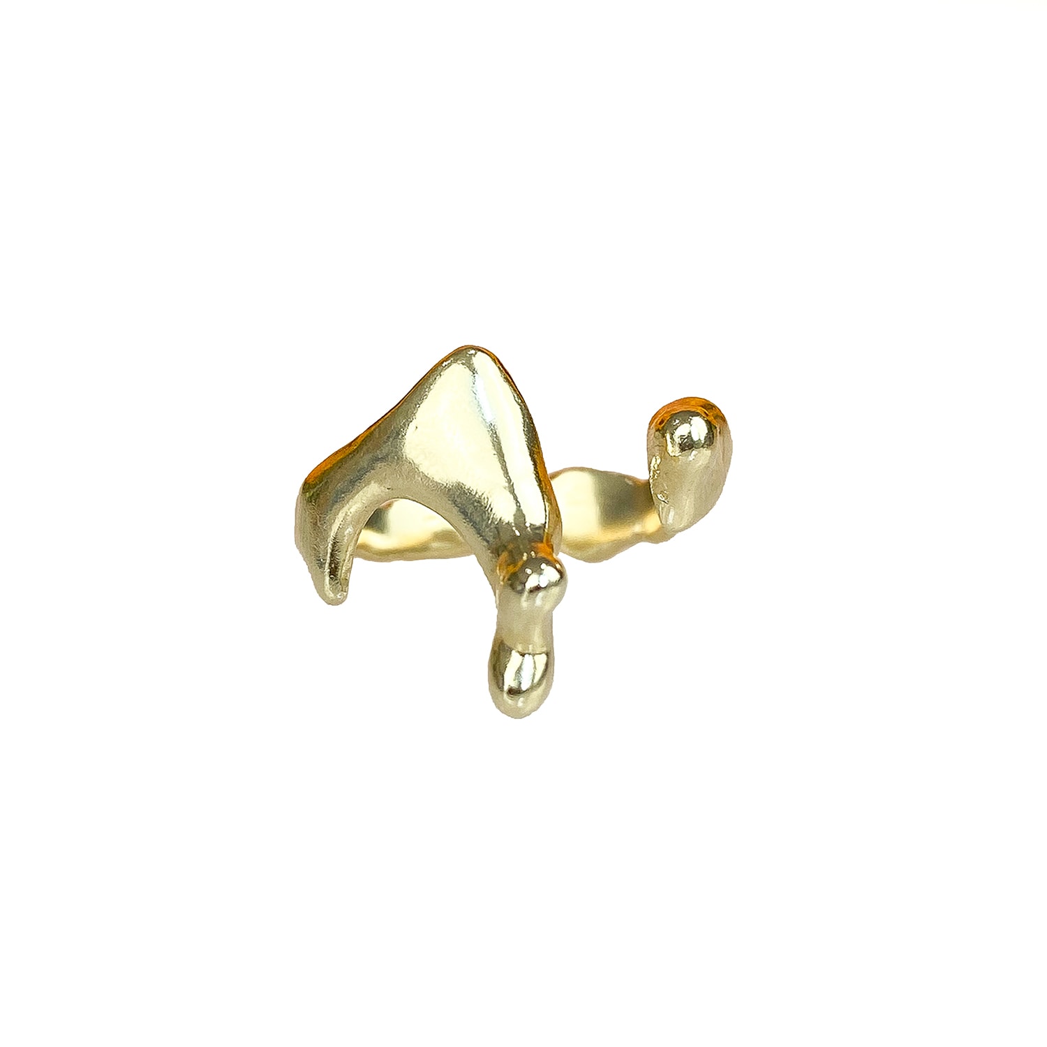 Women’s Open Drip Ring In Gold Karen Kriegel