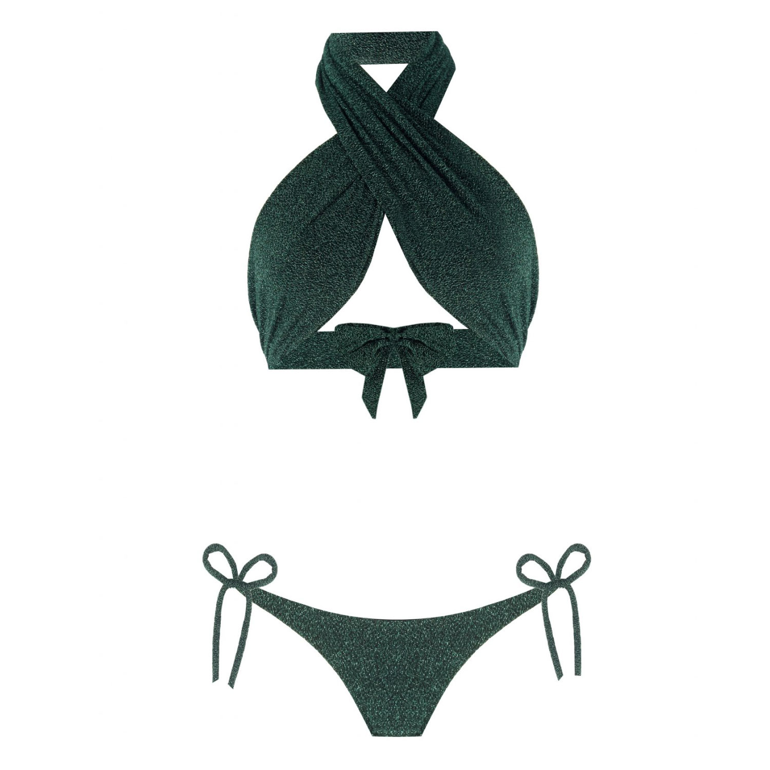 Nur Karaata Women's Sun Sparkle Green - Bikini Set
