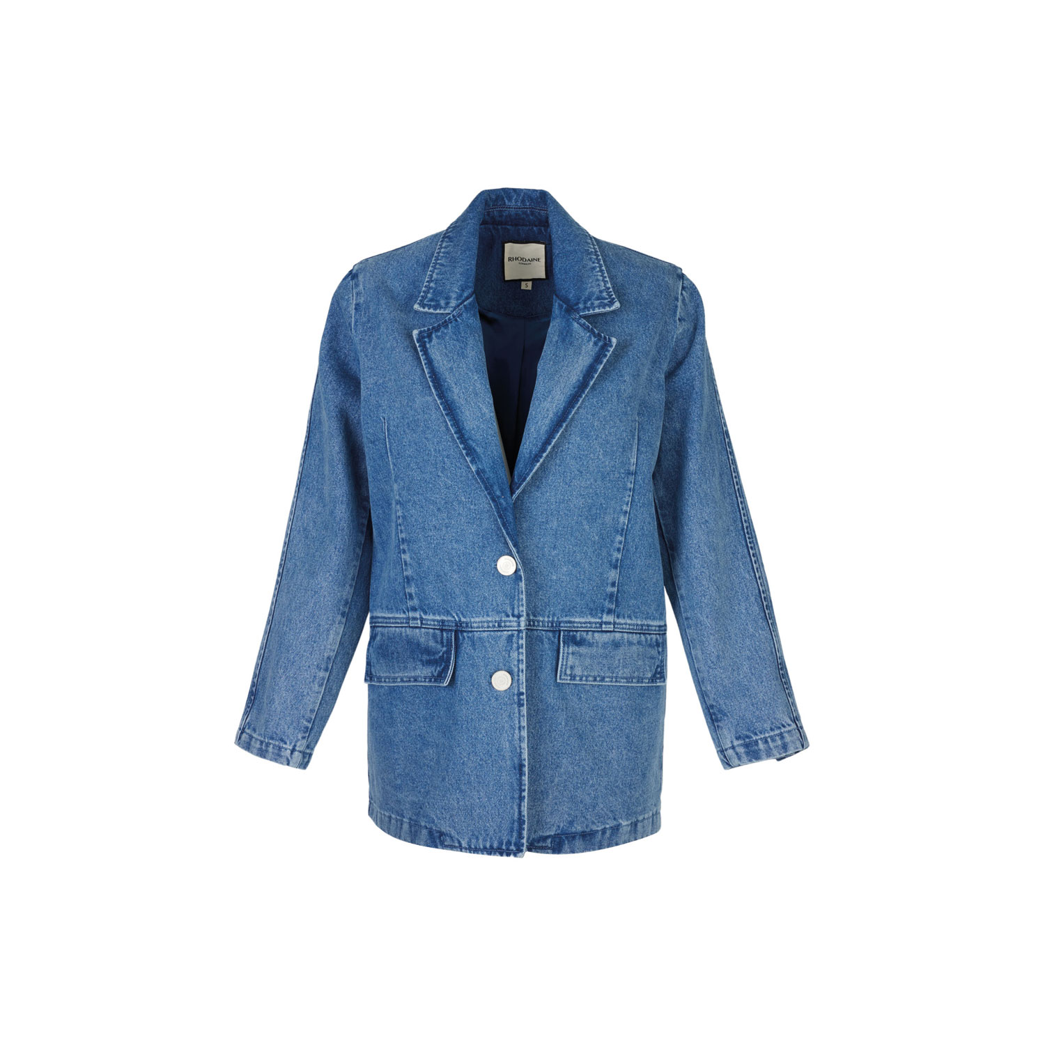 Rhodaine Women's Blue Roy Denim Blazer In Blue