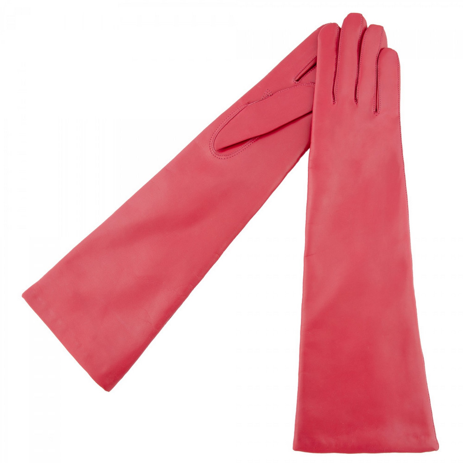 Odett/Women Leather Gloves-Red 8" Karma Leather Gloves