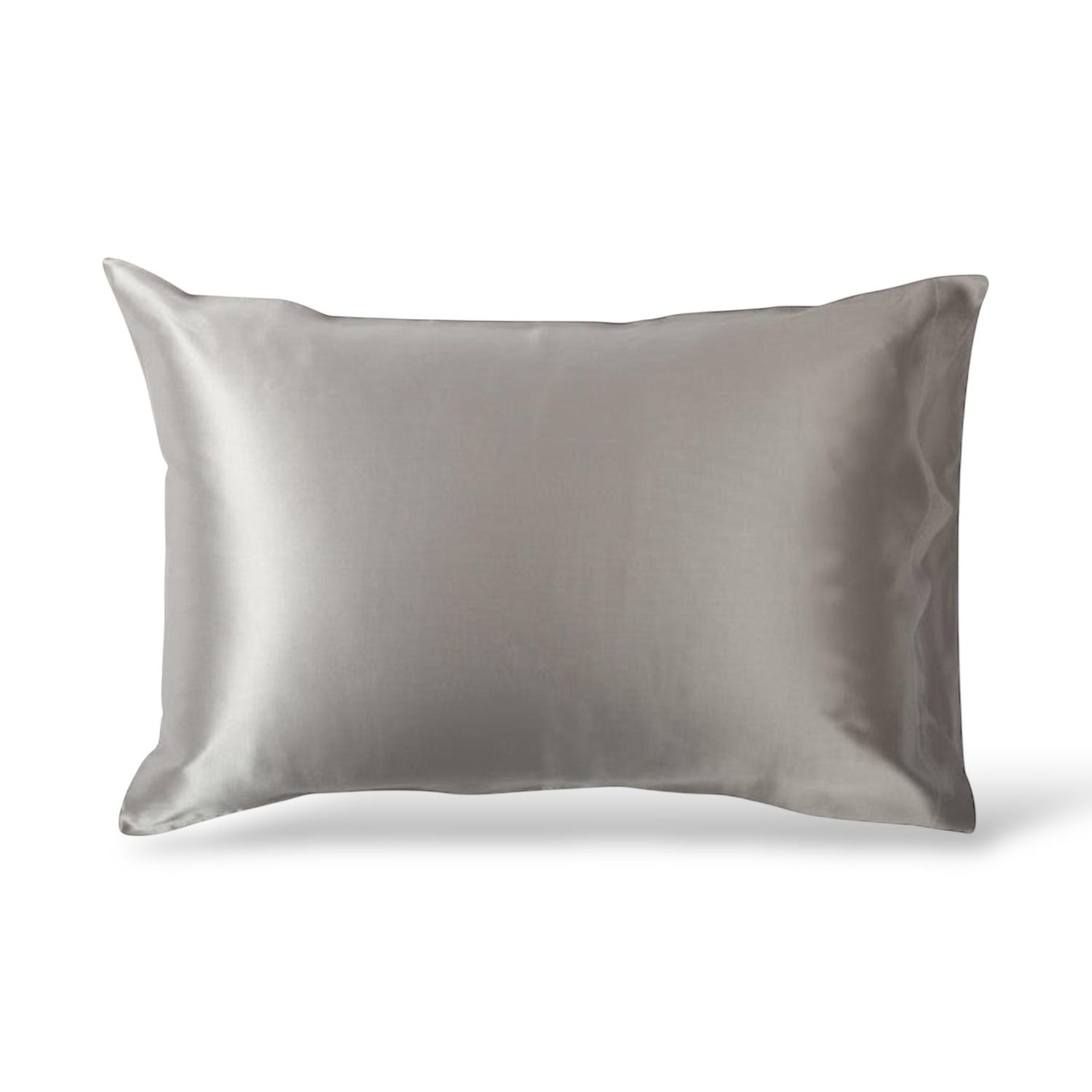 Silver-Grey Oxford Silk Pillowcase | Uk Single | Emma Coleman Skincare