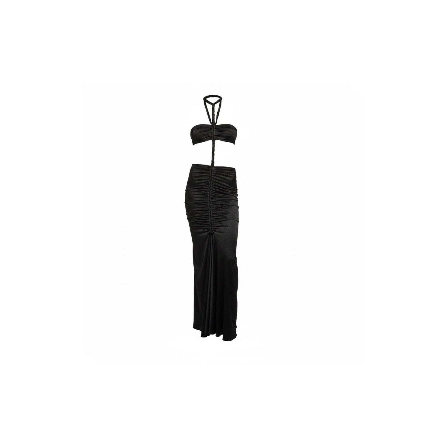 Suyty Women's Pocahontas Satin Long - Black