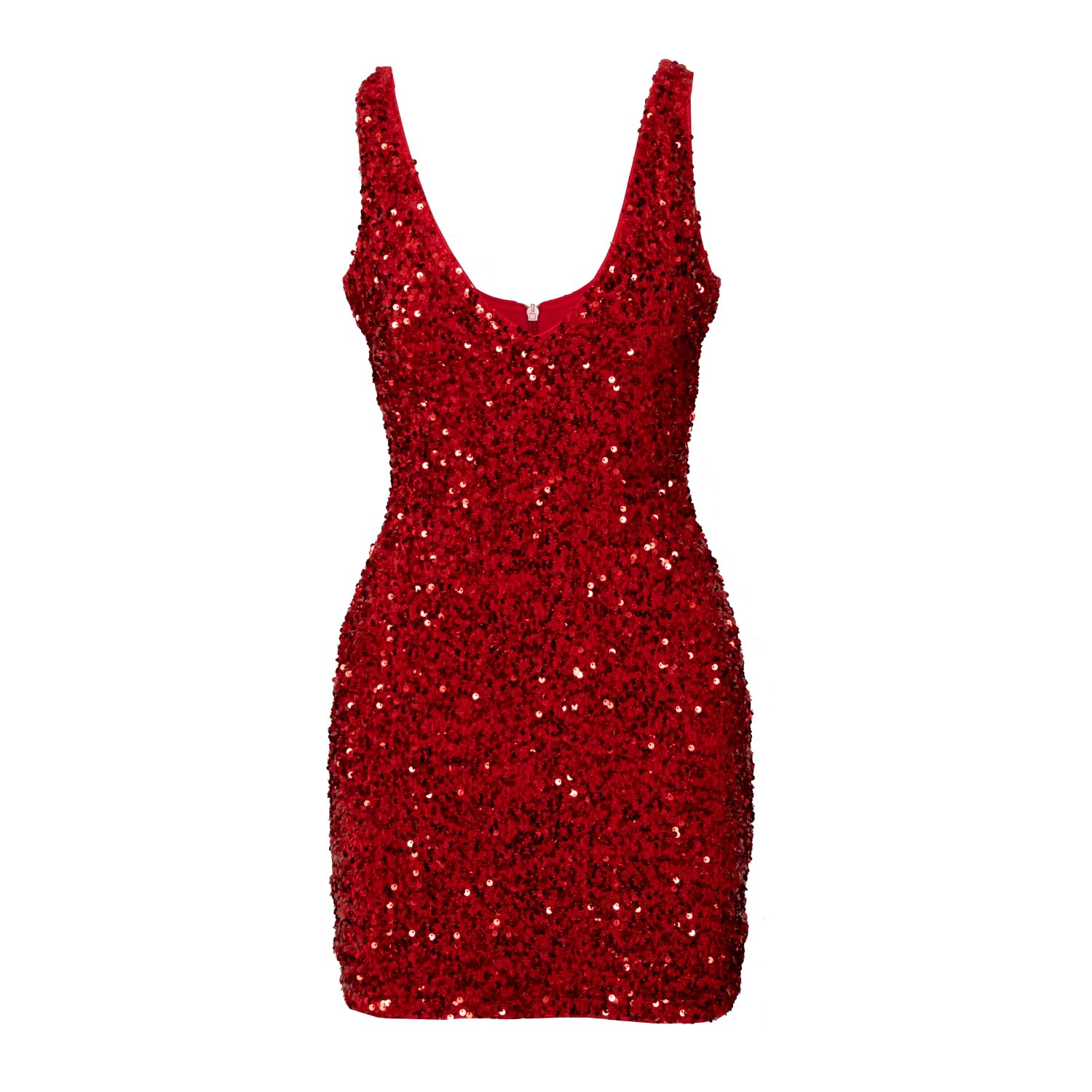 Ofuure Women's Red Leila Mini Sequin Dress In Ruby In Red