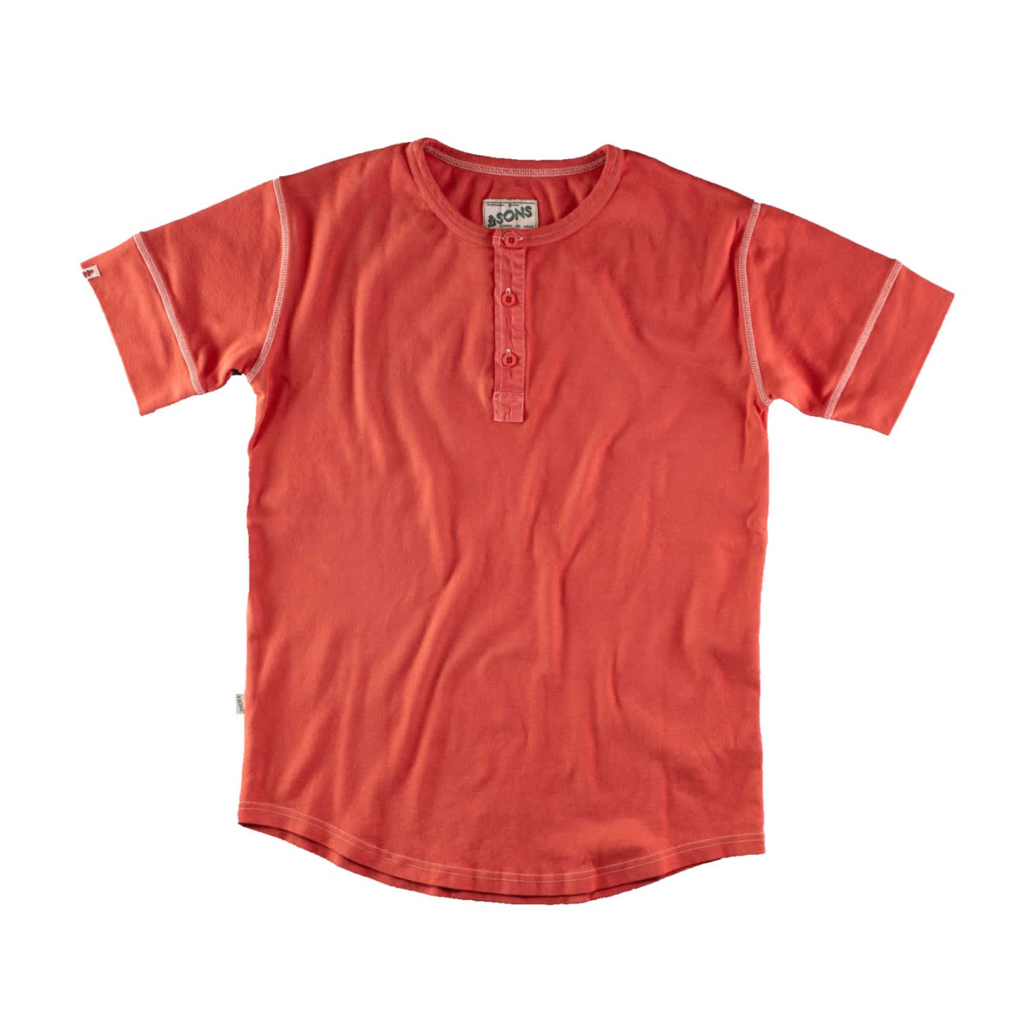 red henley shirt