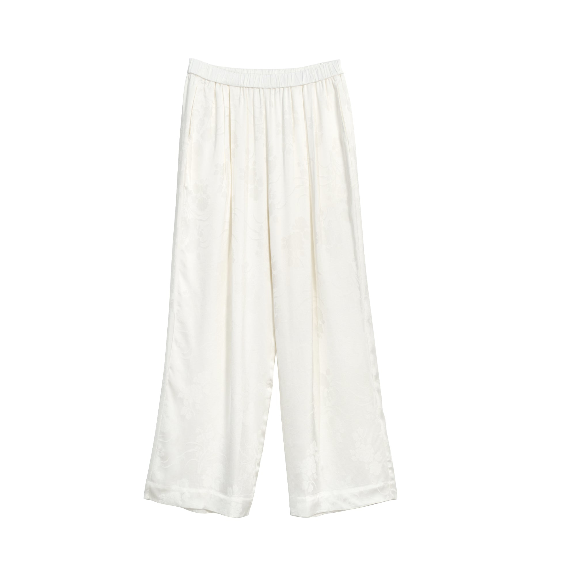 Lost Pattern Nyc Women's Beach Blossom Wide-leg Pants - White In White