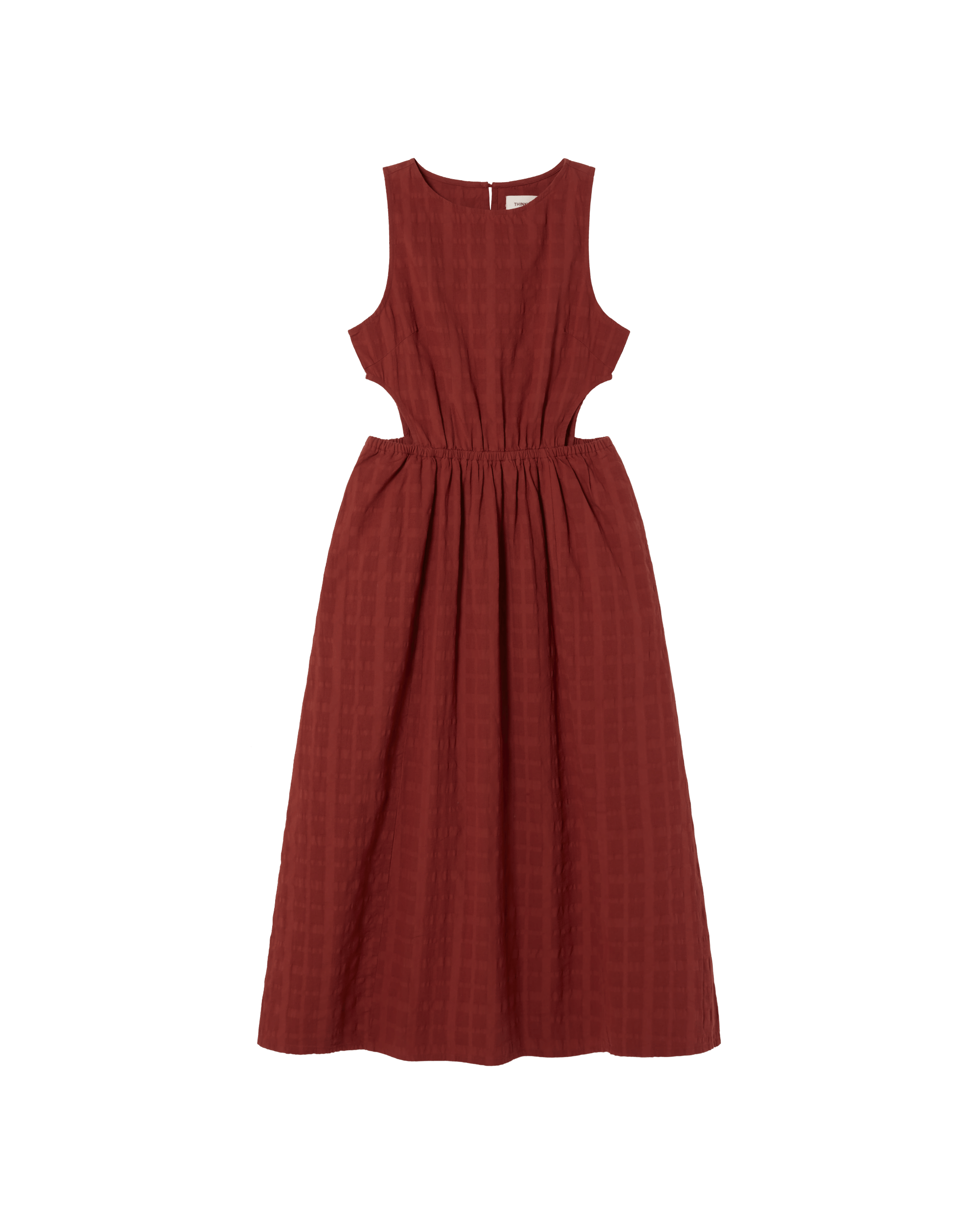 Women’s Red Cuadrito Kin Dress Extra Large Thinking Mu