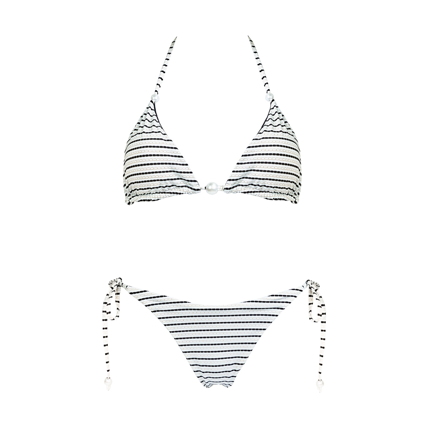 Aulala Paris Women's White The Moondrop - Daylight - Reversible Triangle Bikini In White