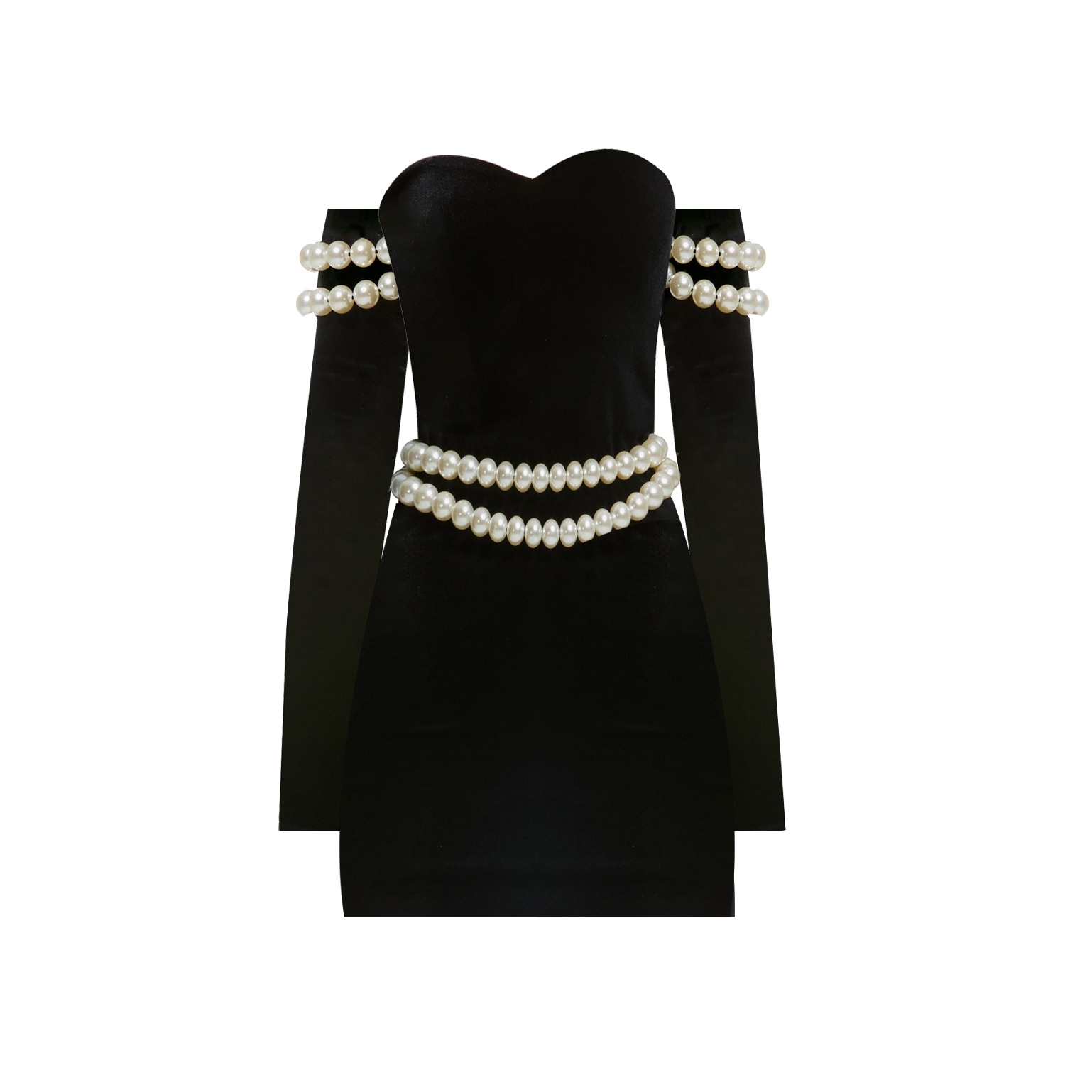 Nur Karaata Women's Black Gaillard Mini Dress