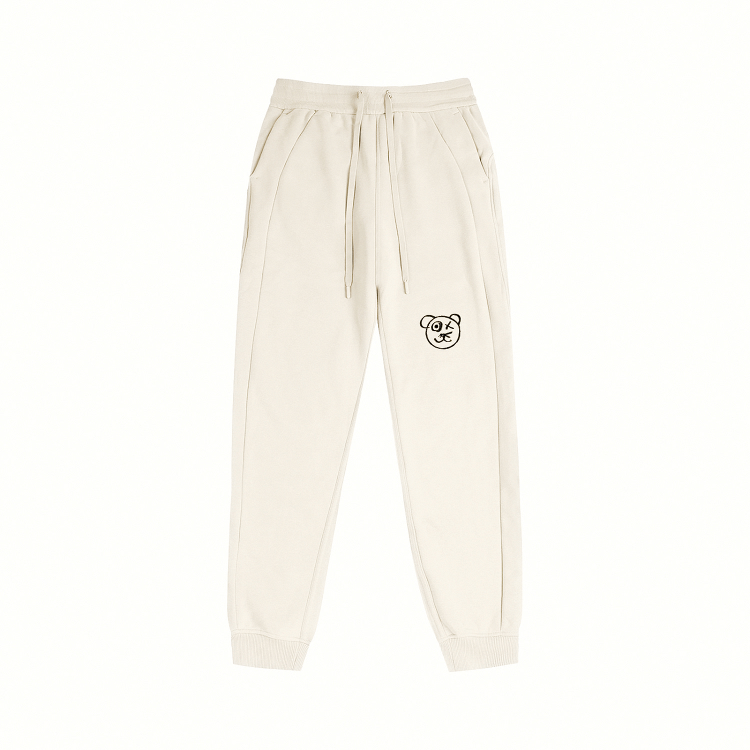X Ilona Blue Women's Black / Neutrals Graffiti Bear Neutral Athleisure Legging In Neutral