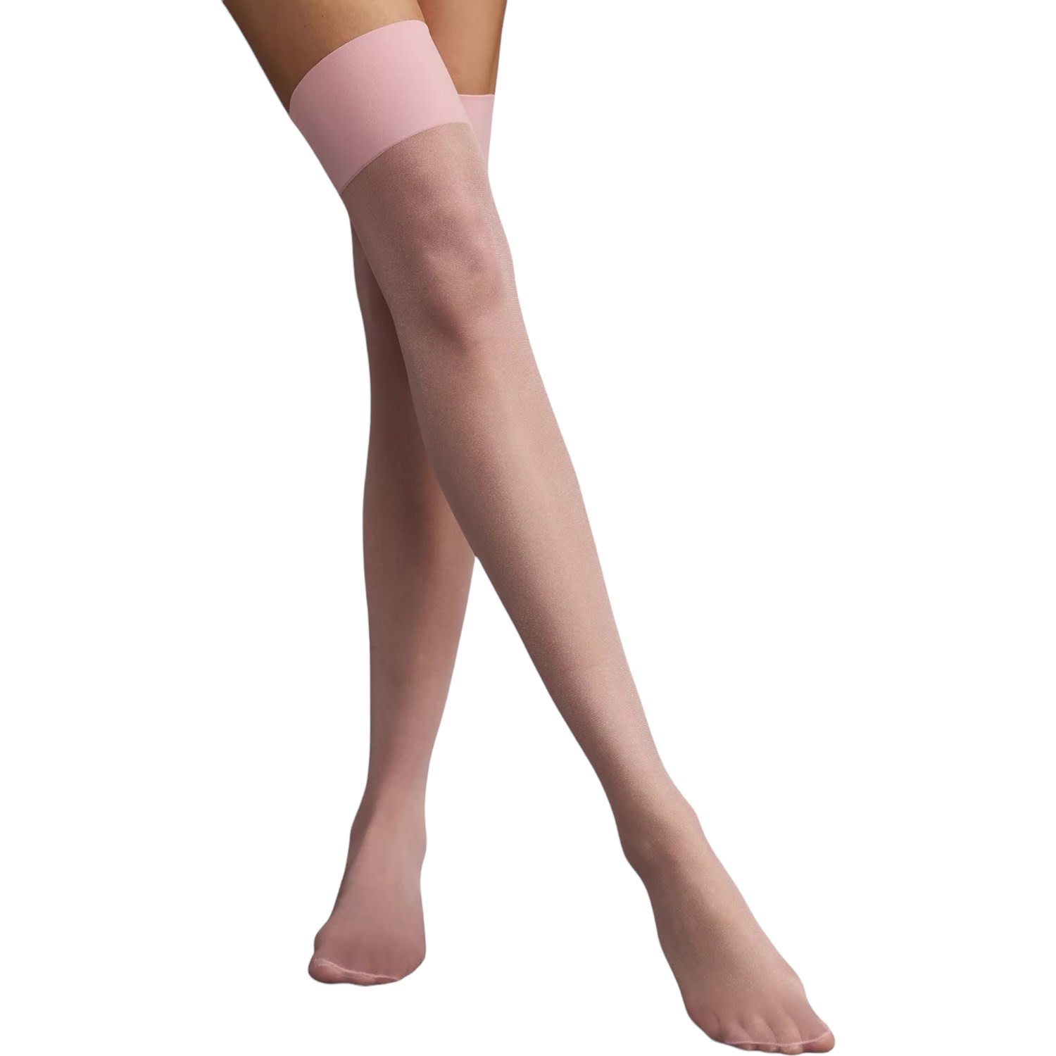 High Heel Jungle By Kathryn Eisman Women's Orange Lucy Sheer Thigh Socks - Pink In Pink