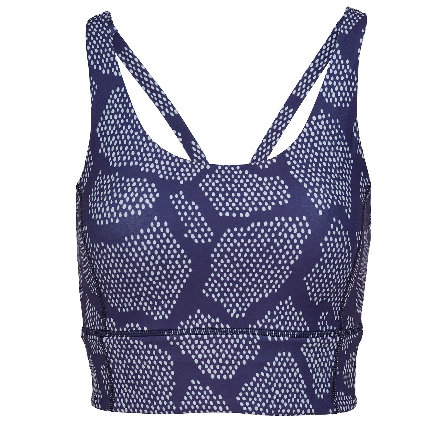 Women’s Blue Low Impact Snake Print Sports Bra Medium Perky Peach