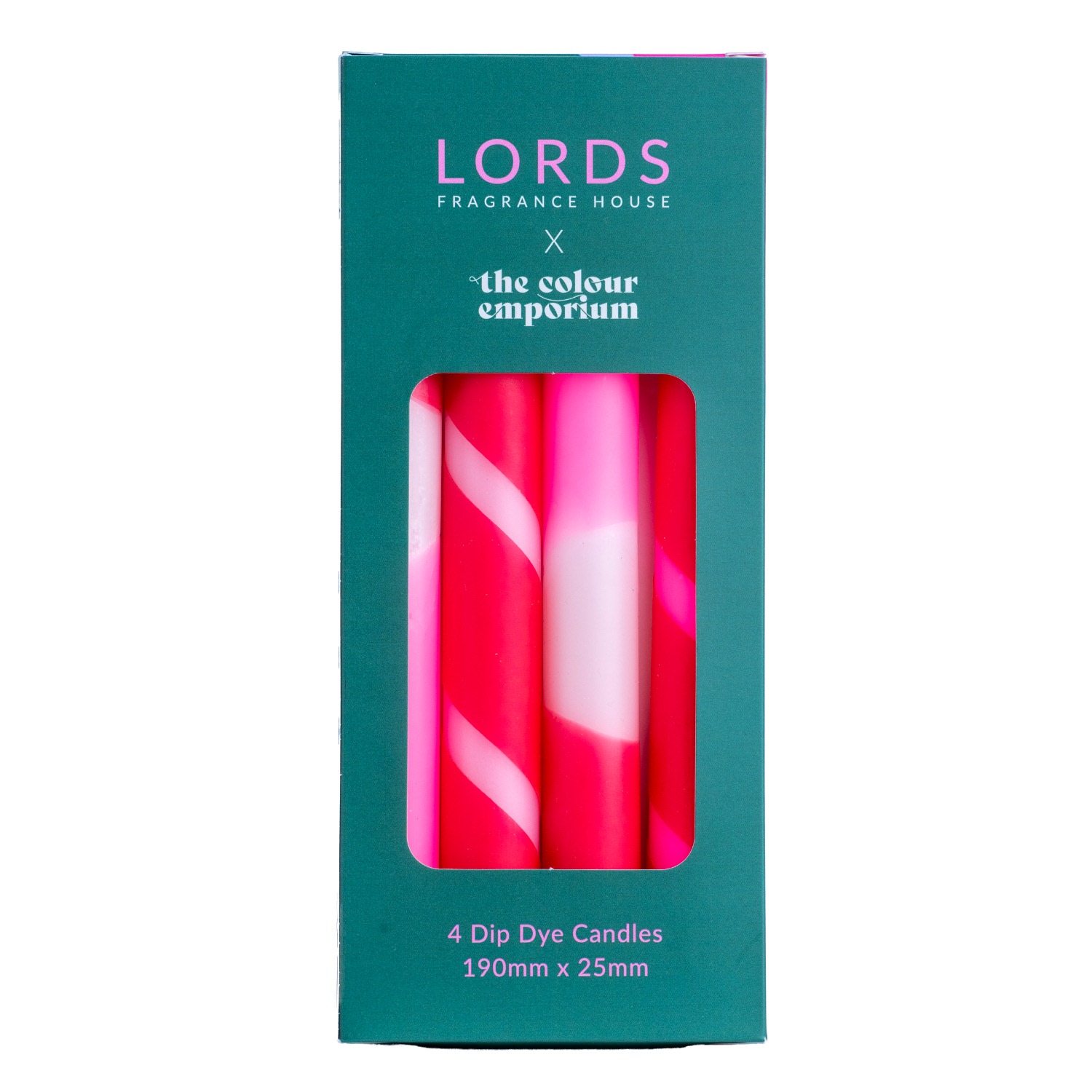 Pink / Purple / Red Pengelli Forest Hand Dipped Tapered Candles Lords Fragrance House