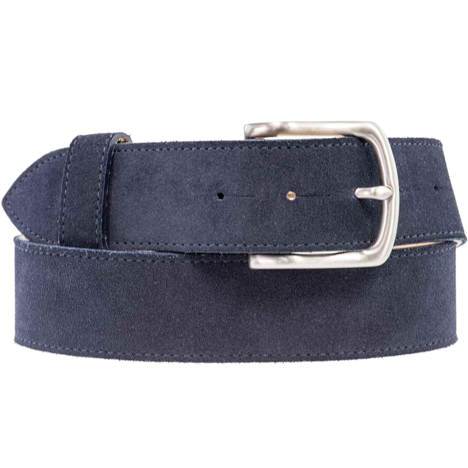 Navy Suede Belt With Our Blue Oval Gemstone Buckle | Peachy  display picture 1