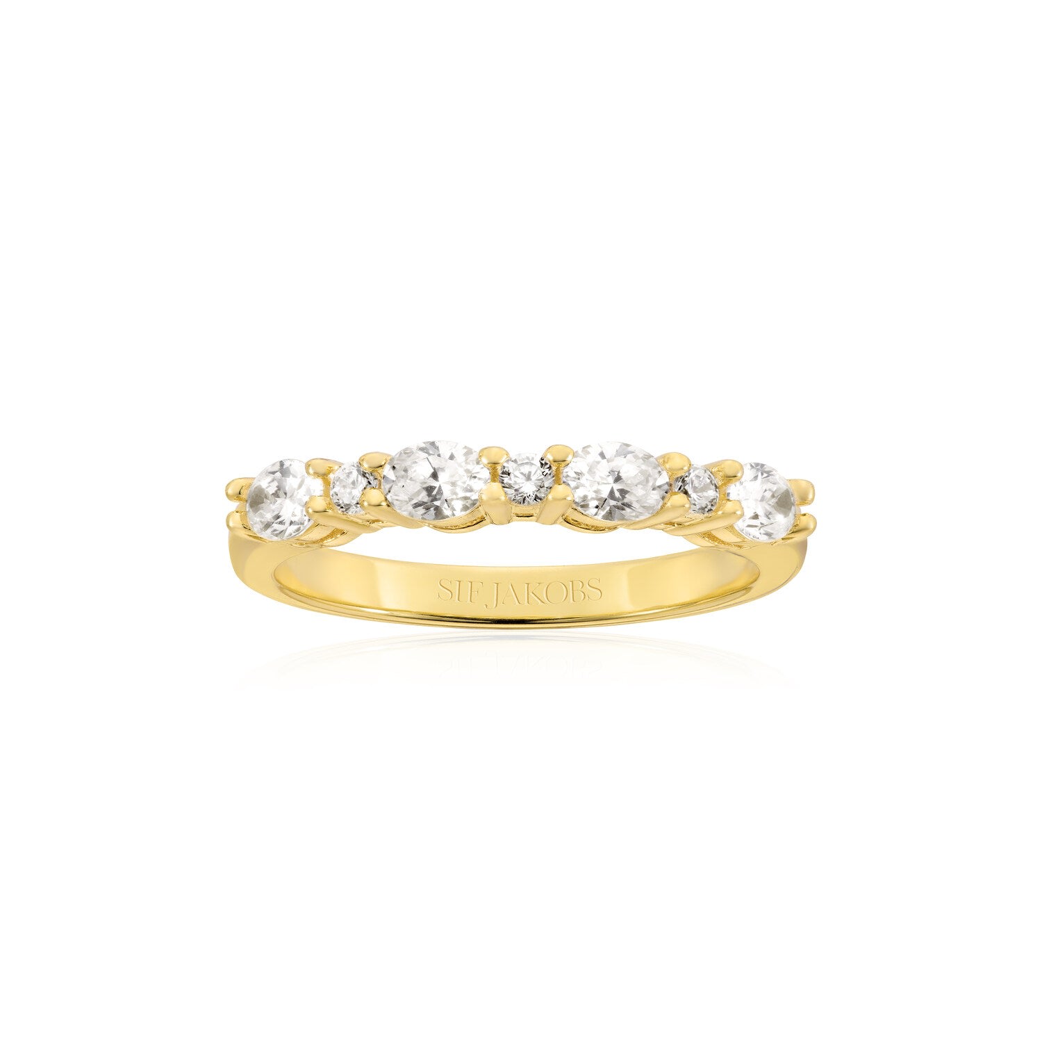 Sif Jakobs Jewellery Women's Gold / White Ring Ellera Ovale Gold In Multi