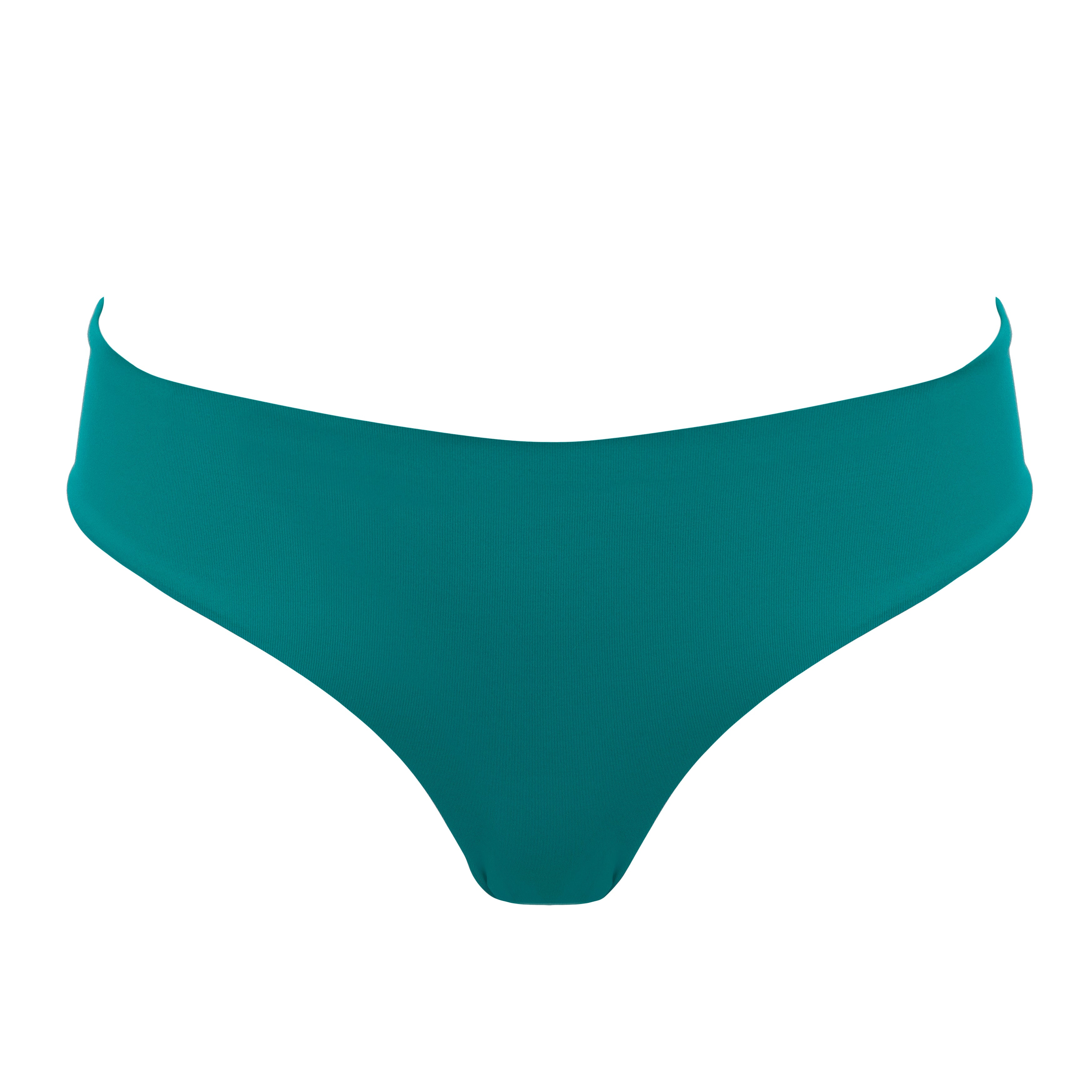 Core Swim Women's Mid Rise Bikini Bottoms Teal Blue In Green