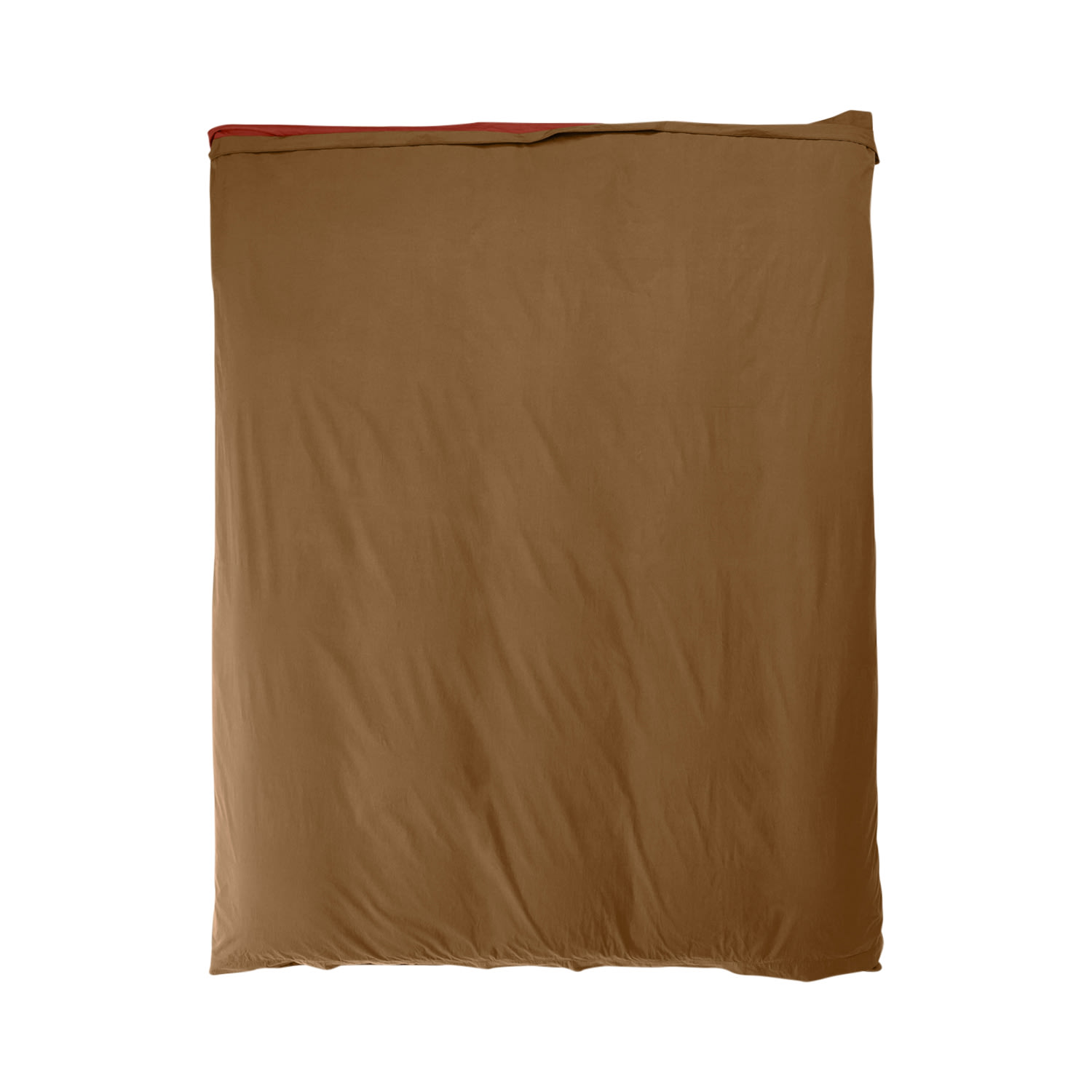 Brown / Red Single Duvet Cover In Bi Colour, Carob & Ochre Red Us Queen Sutram