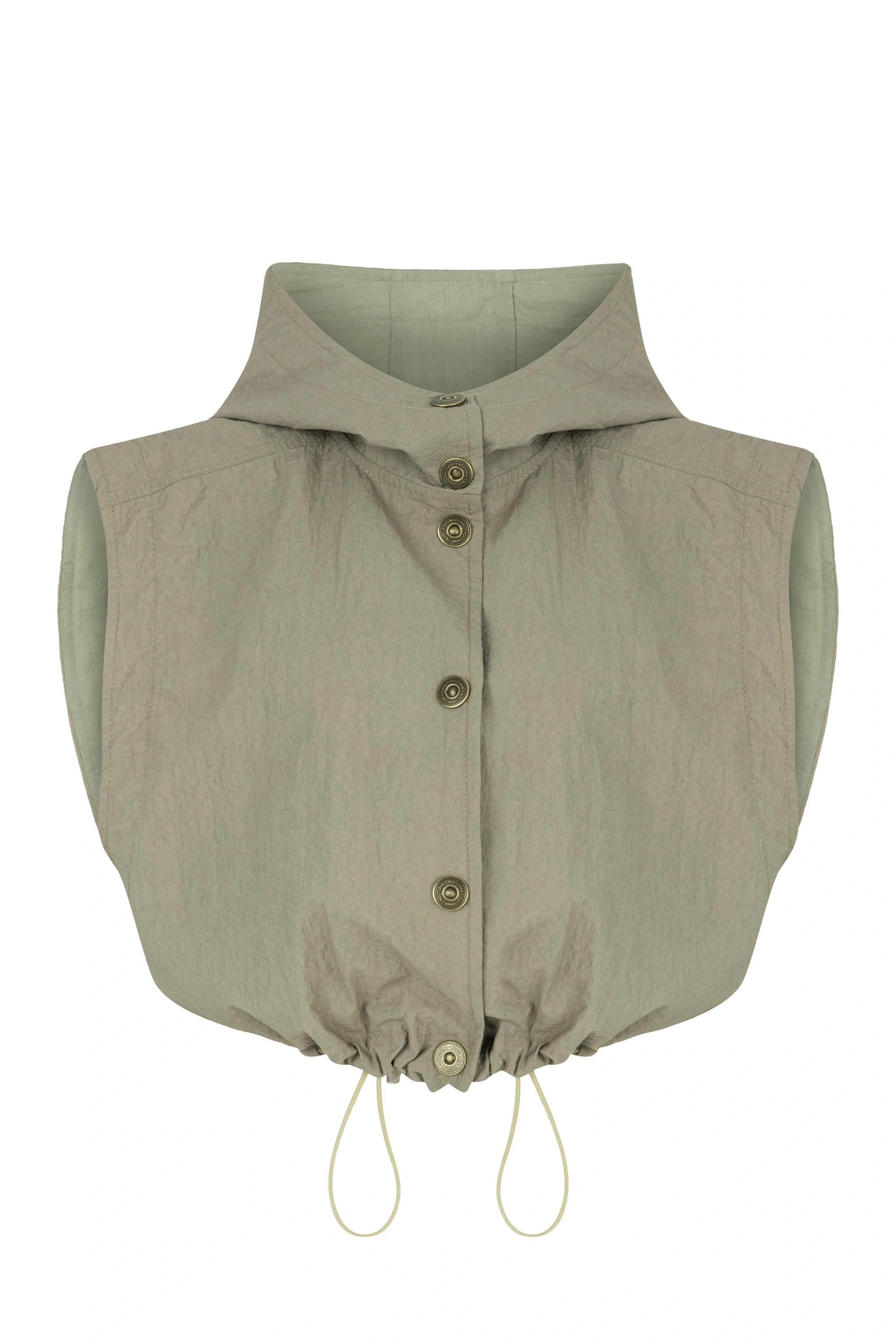 Nocturne Ruffled Hooded Vest