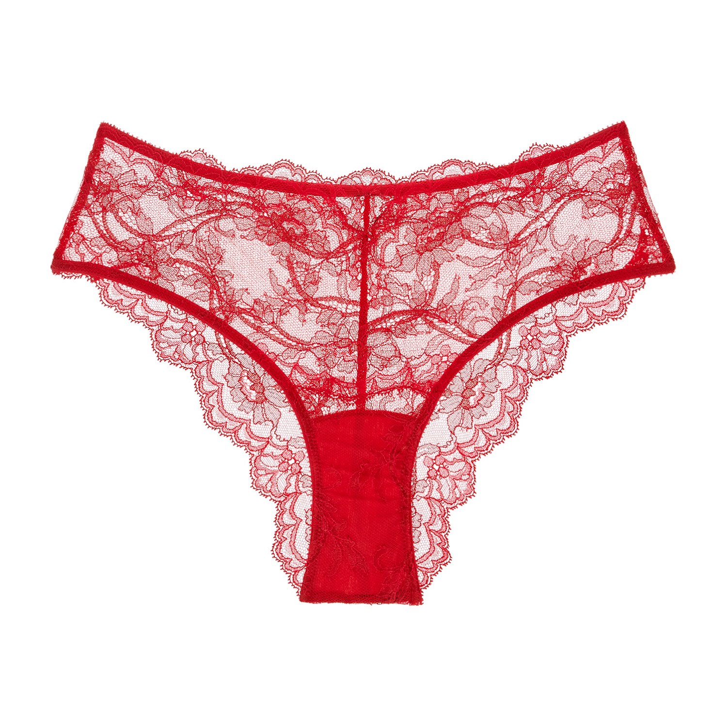 Women's Red Anais High Waist Brief Scarlet