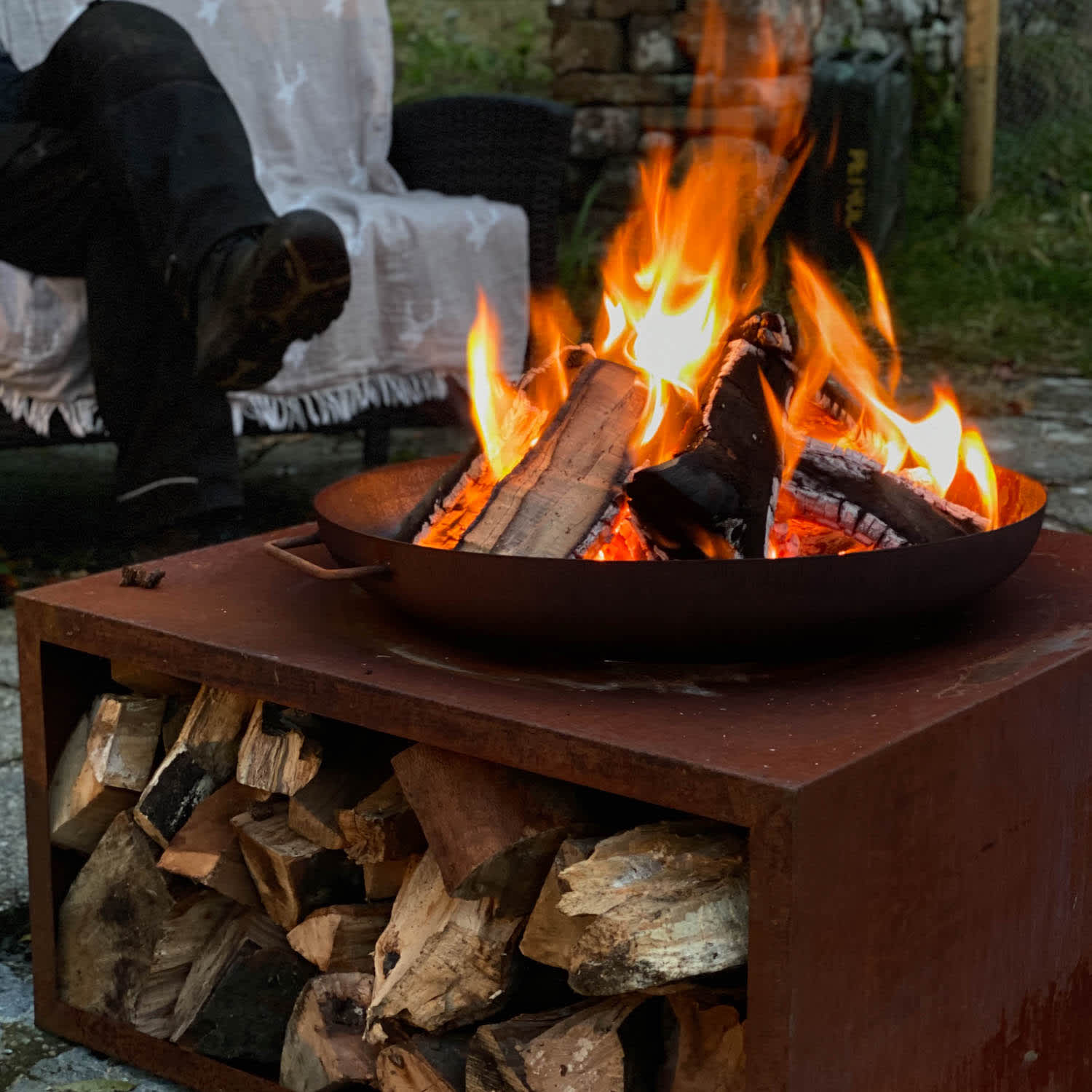 Grey stag throw sales