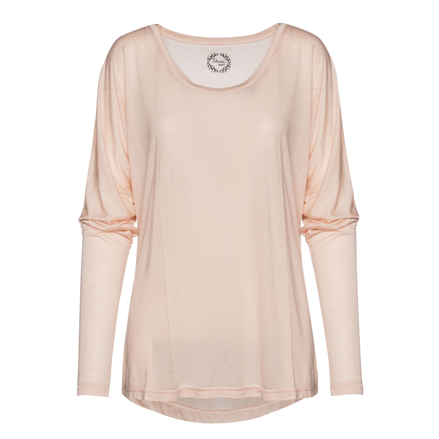 Women’s Rose Gold Light Pink Top With Batwing Sleeves Medium Conquista