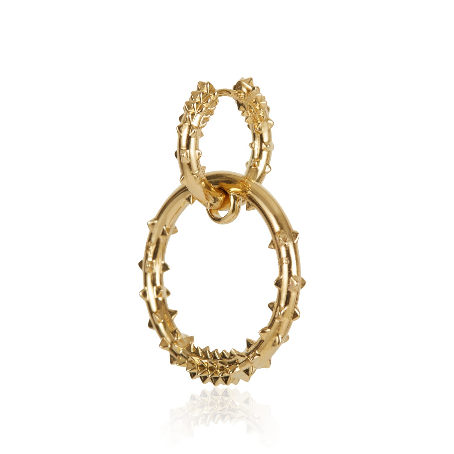 Women’s Double Hoop Earring - Gold Kasun