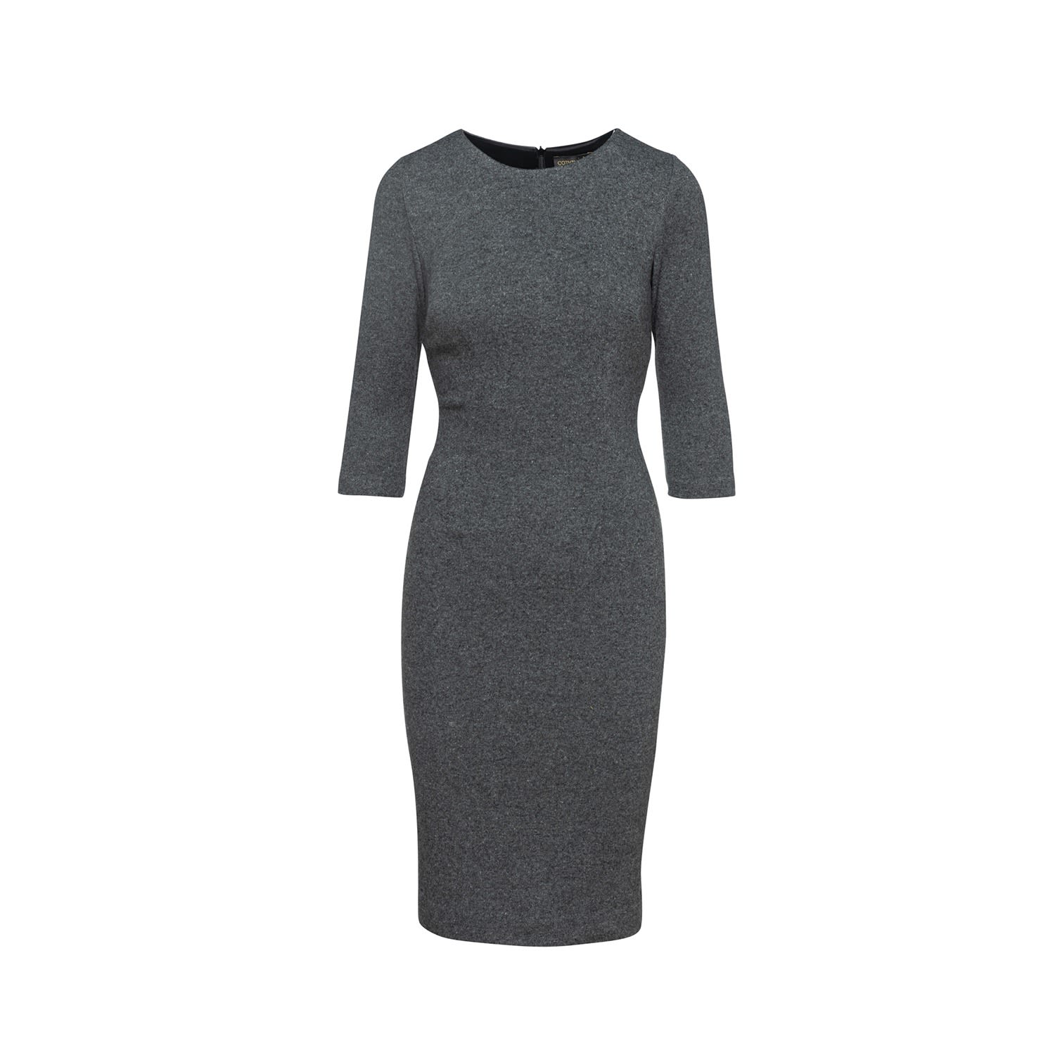 Women’s Grey Fitted Knit Dress Small Conquista