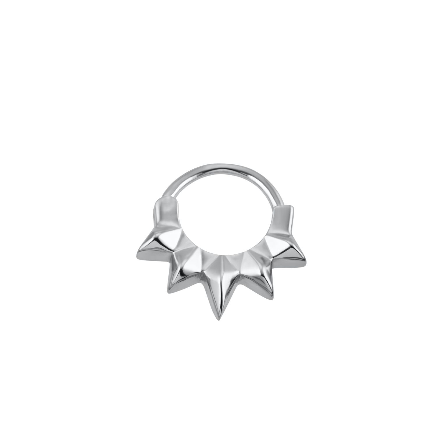 Scream Pretty Women's Silver Rebel Daith Hoop Single Earring