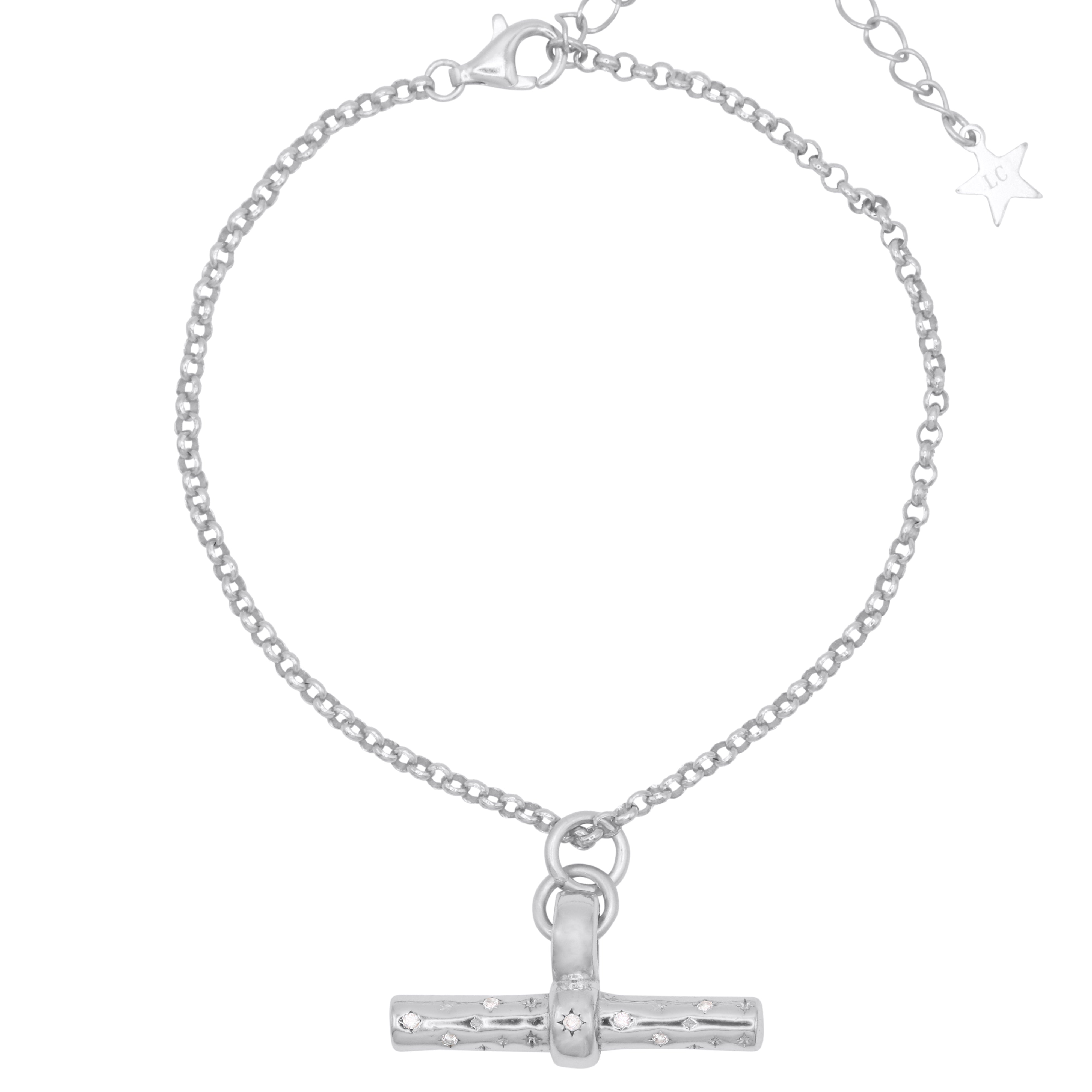 Luna Charles Women's Lola T-bar Bracelet - Sterling Silver