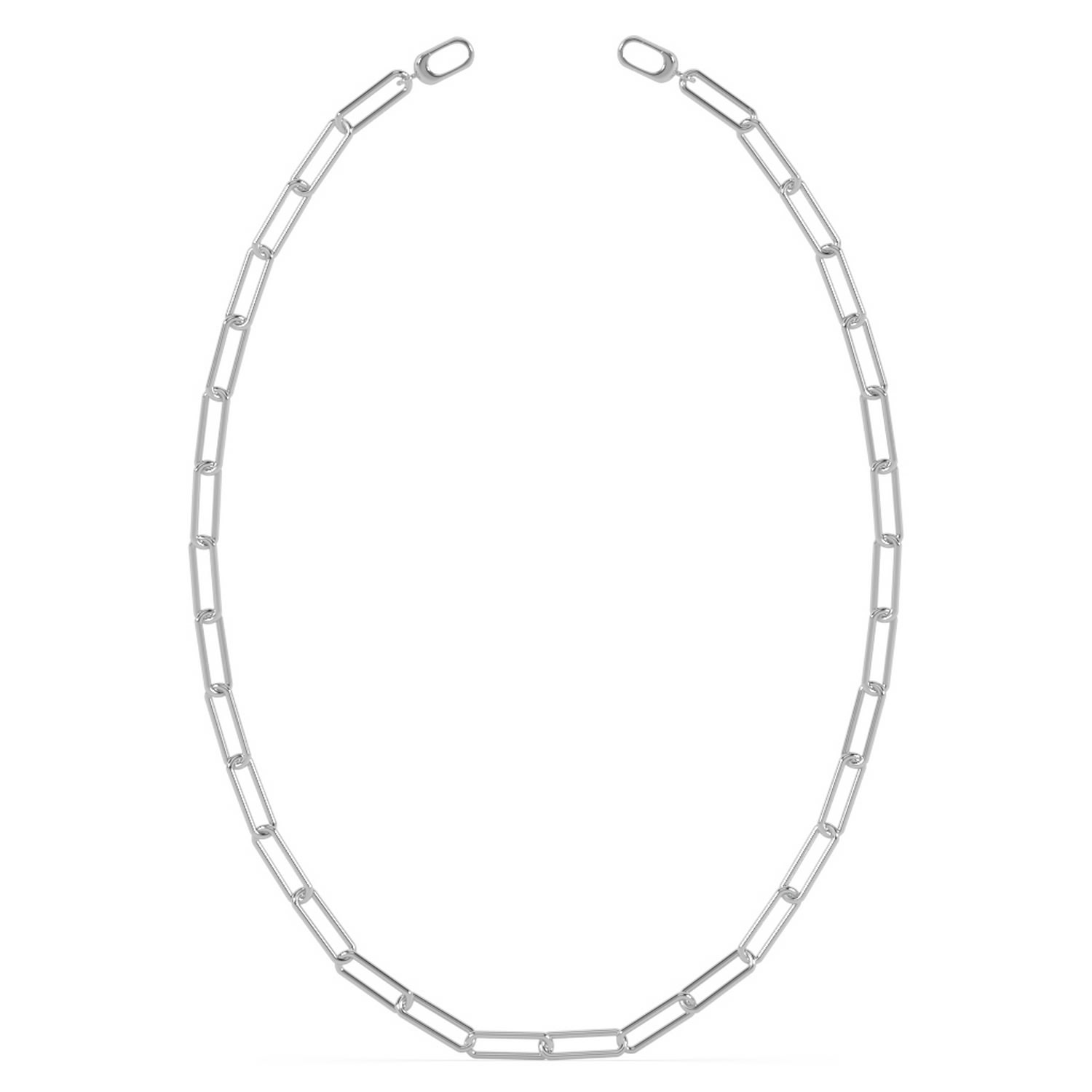Oni Fine Jewelry Women's Silver Maxi Clip Necklace In Metallic