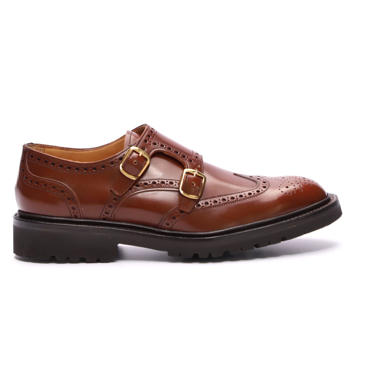 Macian Women's Brown Virginia Double Monk - Hazelnut In Brown