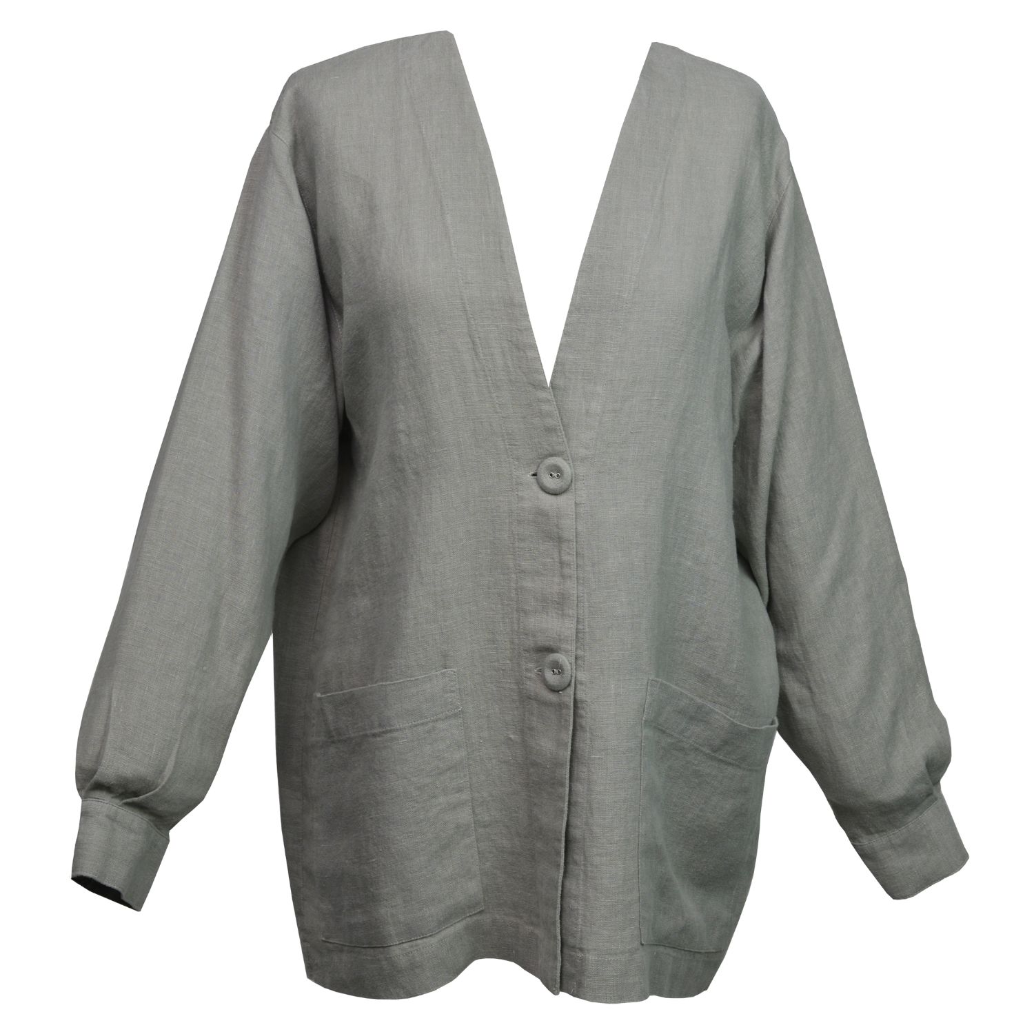Guaja. Studio Women's Grey Kuta Linen Jacket In Grey