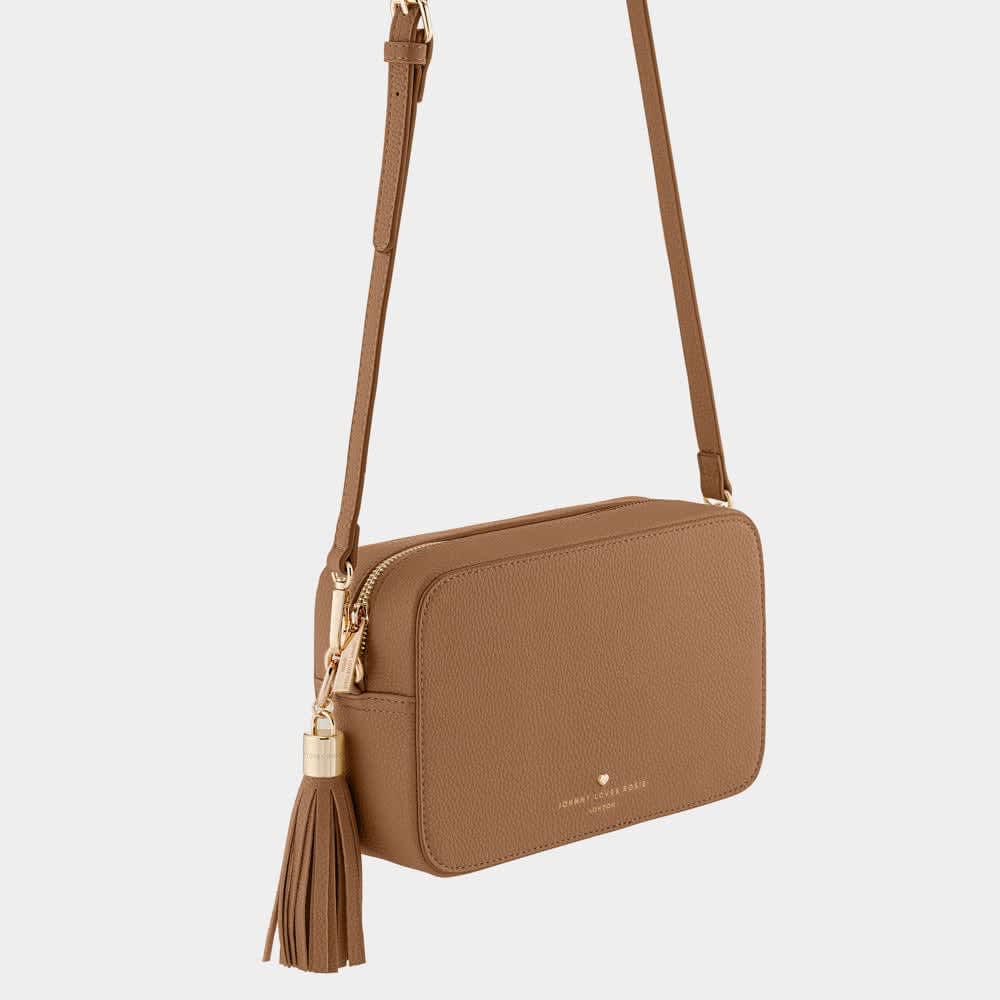 Women's Neutrals Margot Crossbody Bag - Mocha | One Size | Johnny Loves Rosie