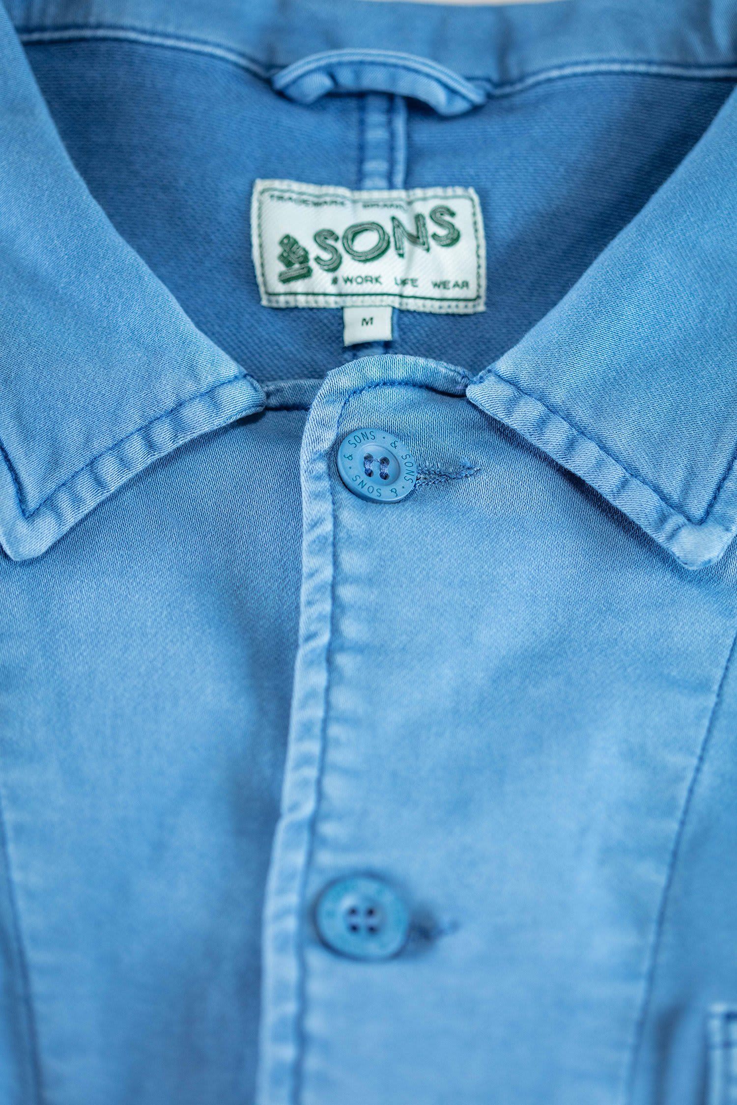 Sons Blue Bolt Chore Jacket by &SONS Trading Co