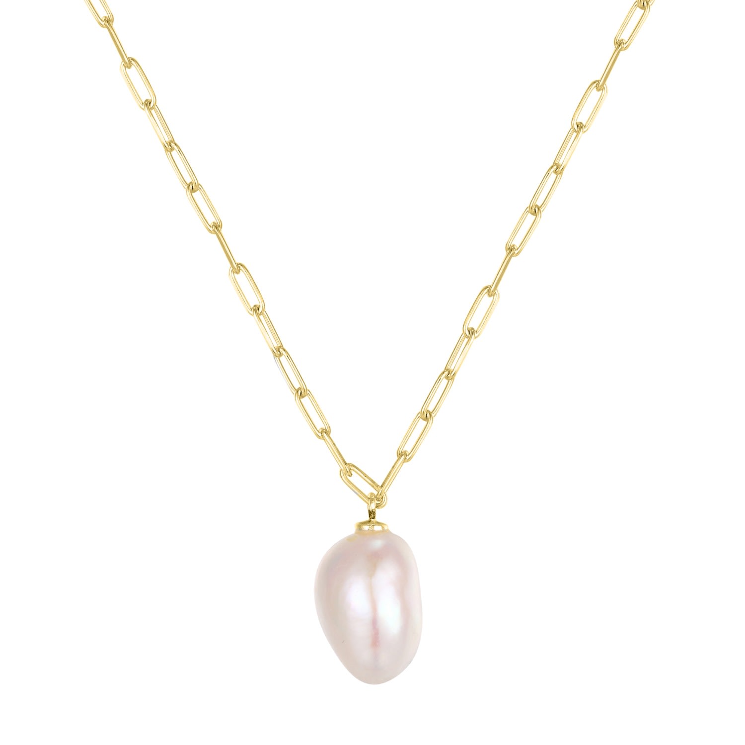 Women’s 22Ct Gold Vermeil Baroque Pearl Necklace Seol + Gold