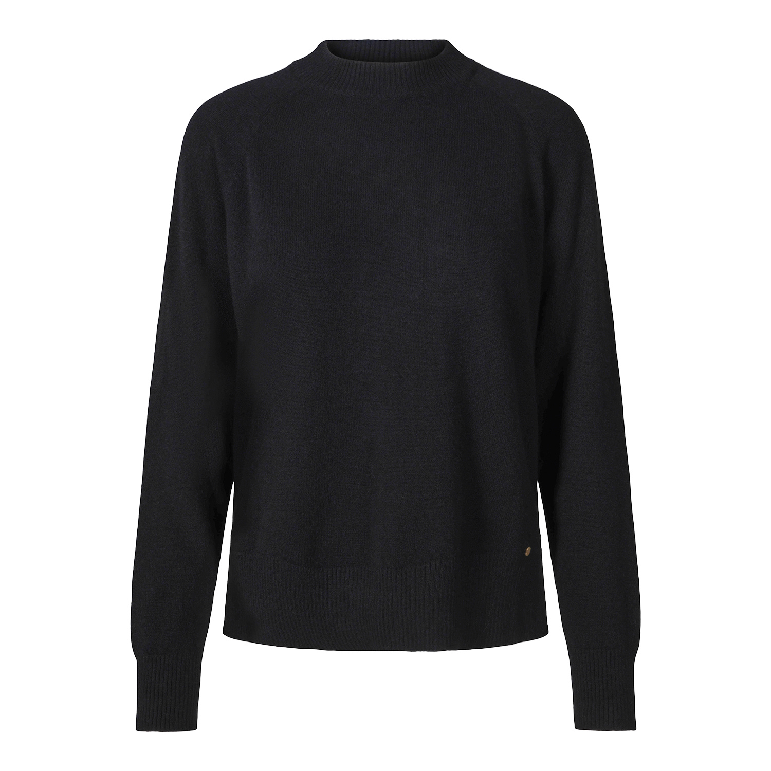 Tirillm Women's Aida Cashmere Raglan Pullover, Black In Black