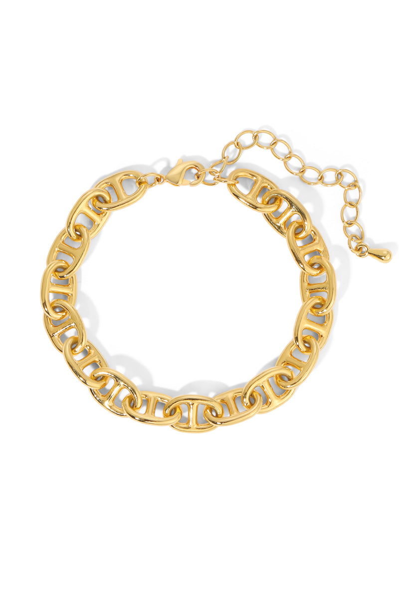 Women’s Isla Anchor Chain Bracelet - Gold Naiia