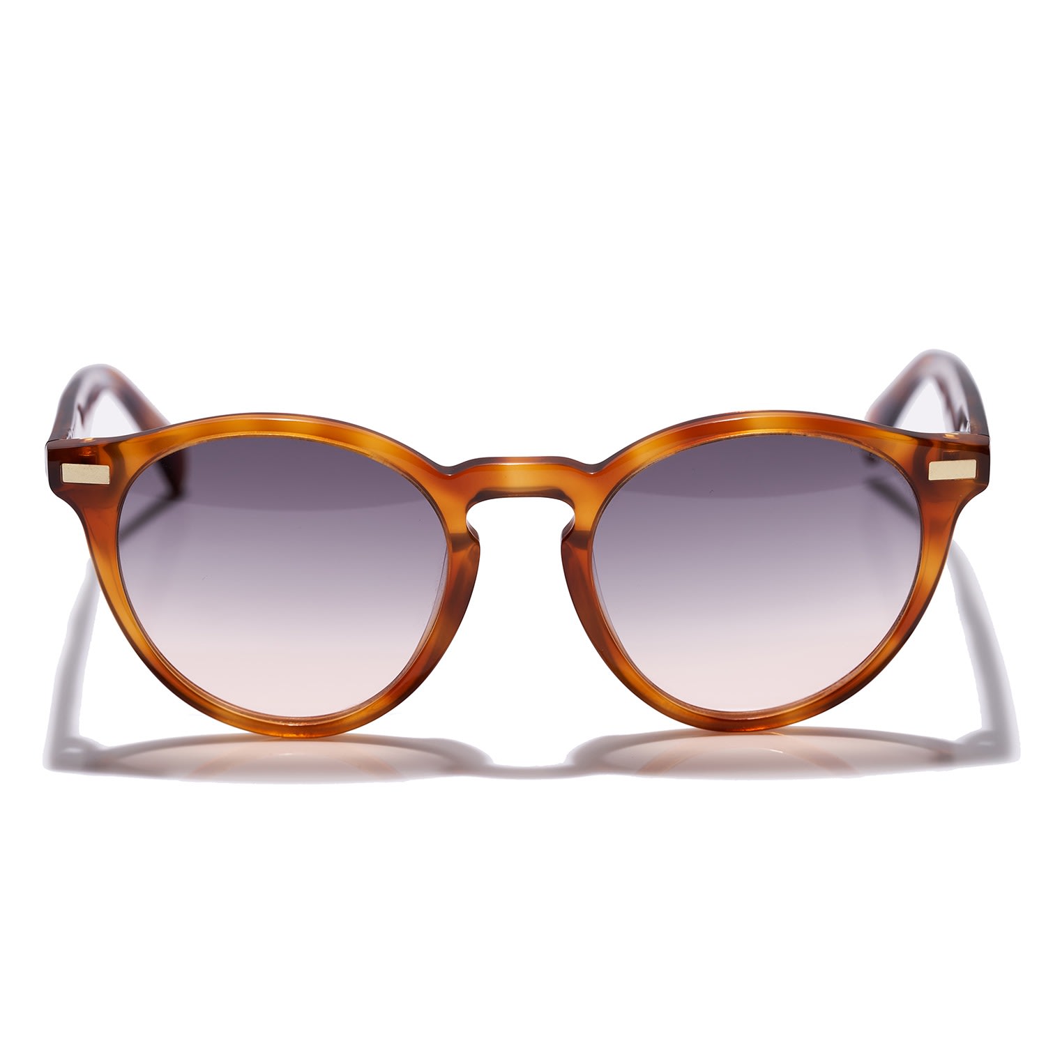 Women’s Yellow / Orange Remi - Autumn Firefly Round Retro Sunglasses Blackburn