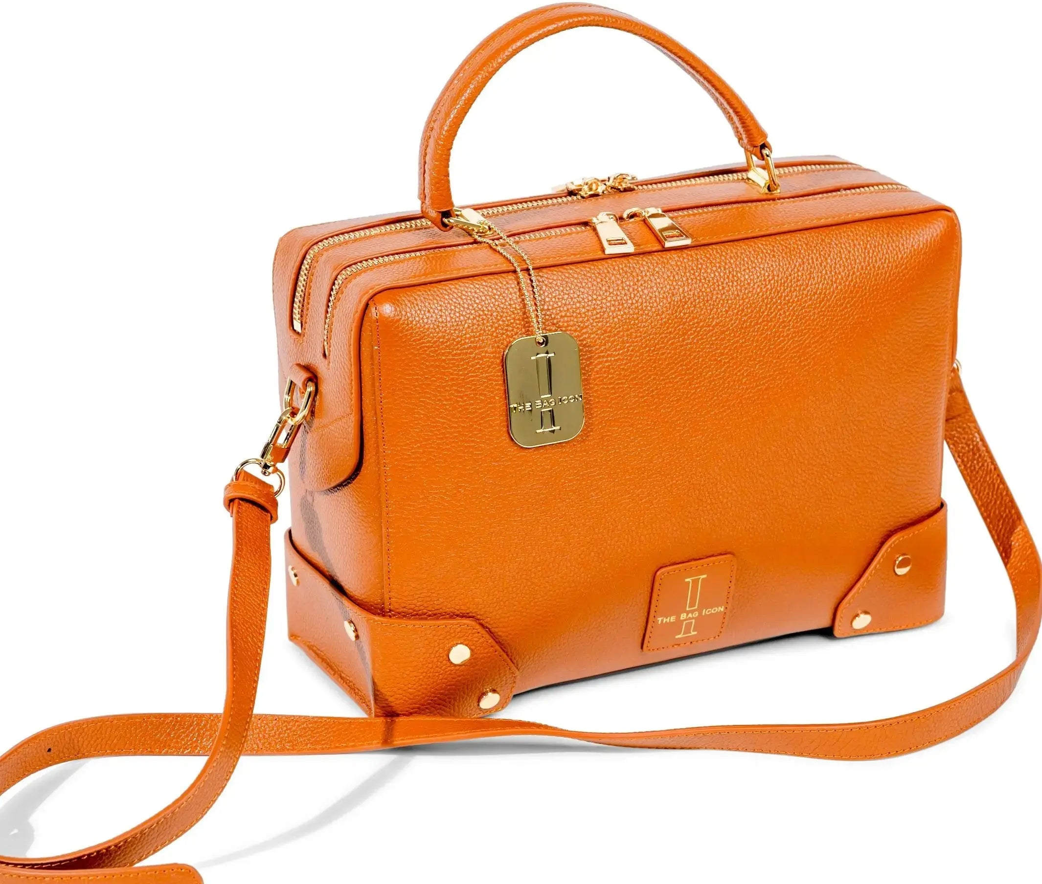 Women's The Grandmere Trunk Bag - Gold | Medium | The Bag Icon