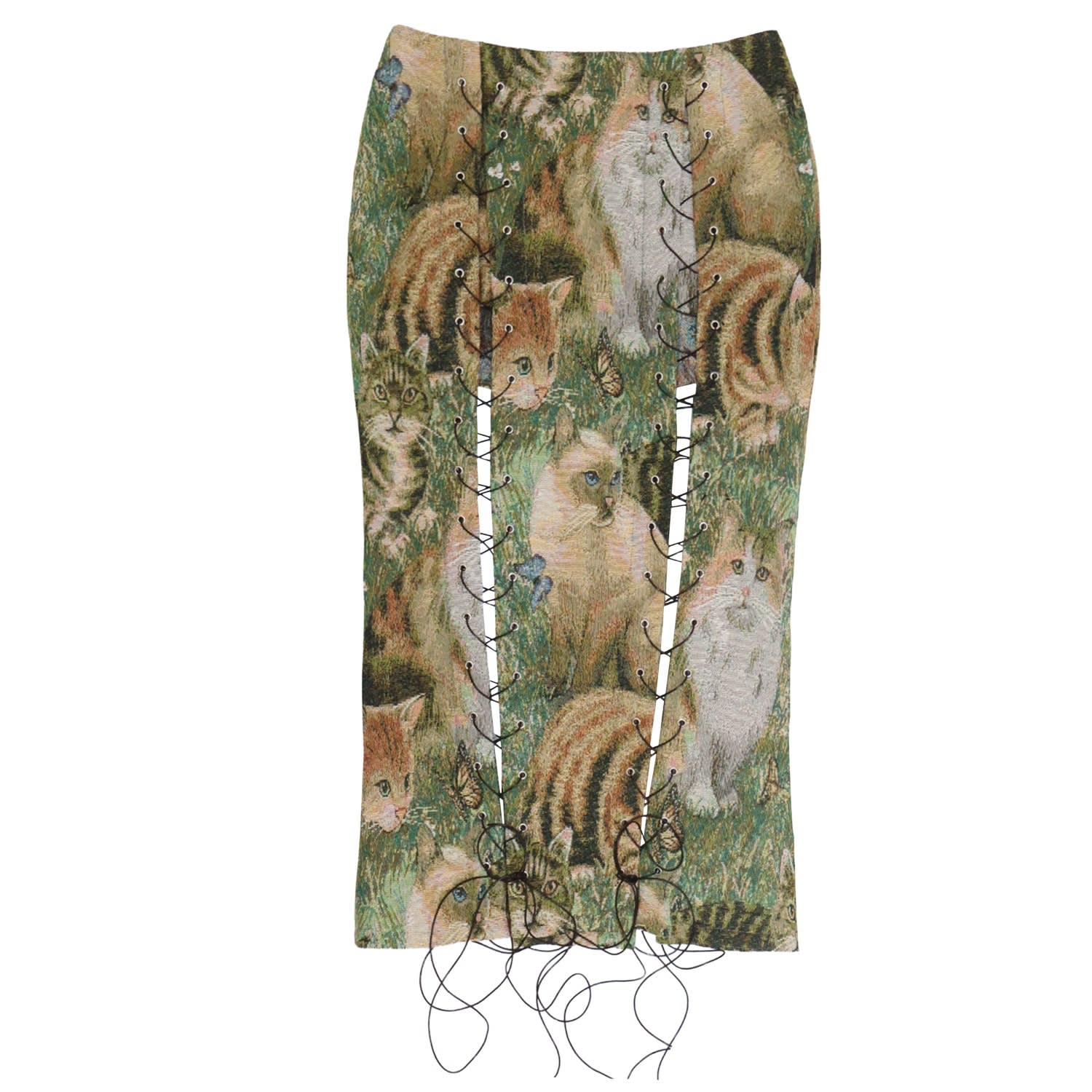 28natelier Women's Black / Brown The Meow Skirt In Multi