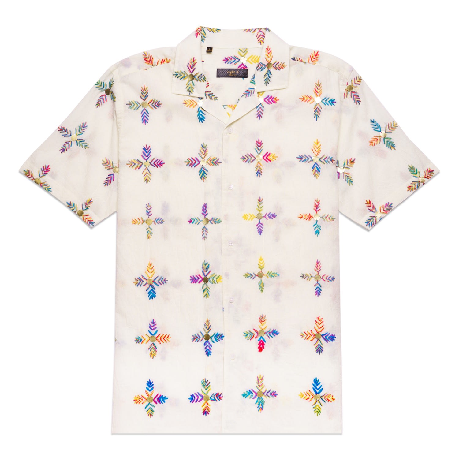 Eight X Men's Neutrals Santa Fe Artisan Edition Button Up Shirt In Yellow