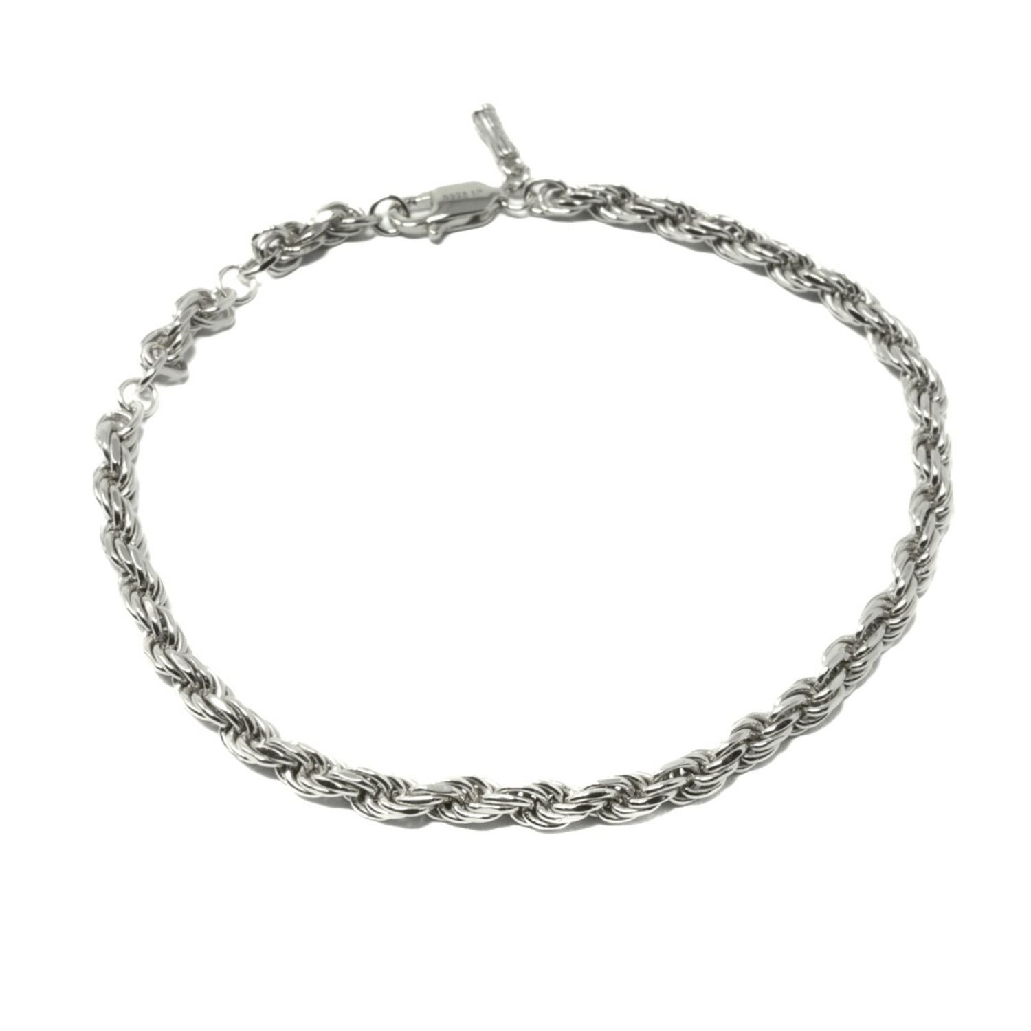 Nasi Silver Women's Yardena Rope Chain Bracelet- Silver In Metallic