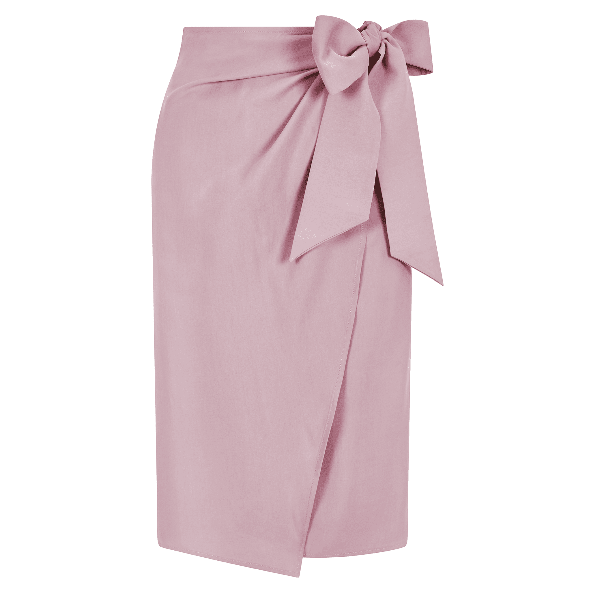 Bow Tie Wrap Skirt - Pastel Pink | Femponiq | Wolf & Badger