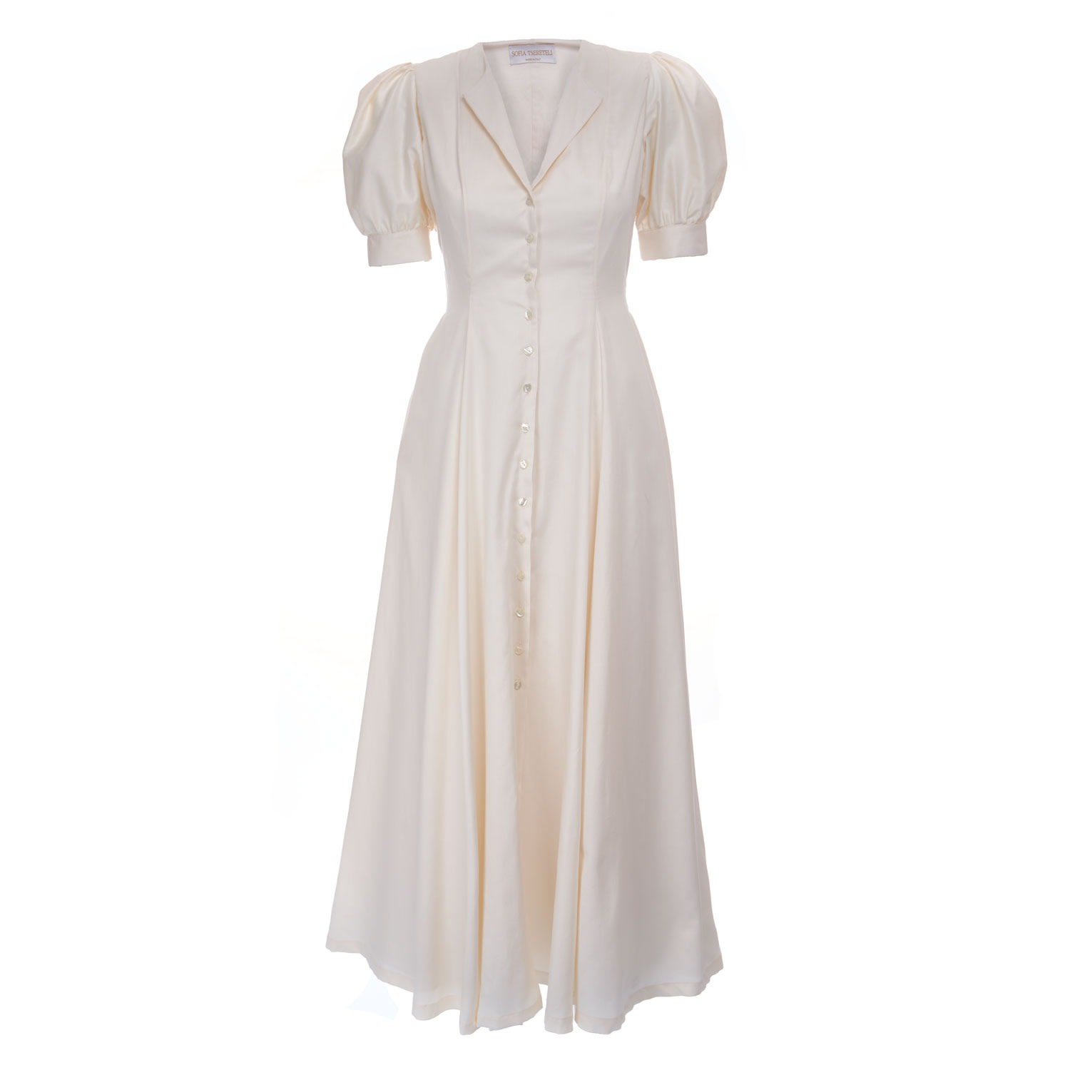Sofia Tsereteli Women's White Cotton Dress