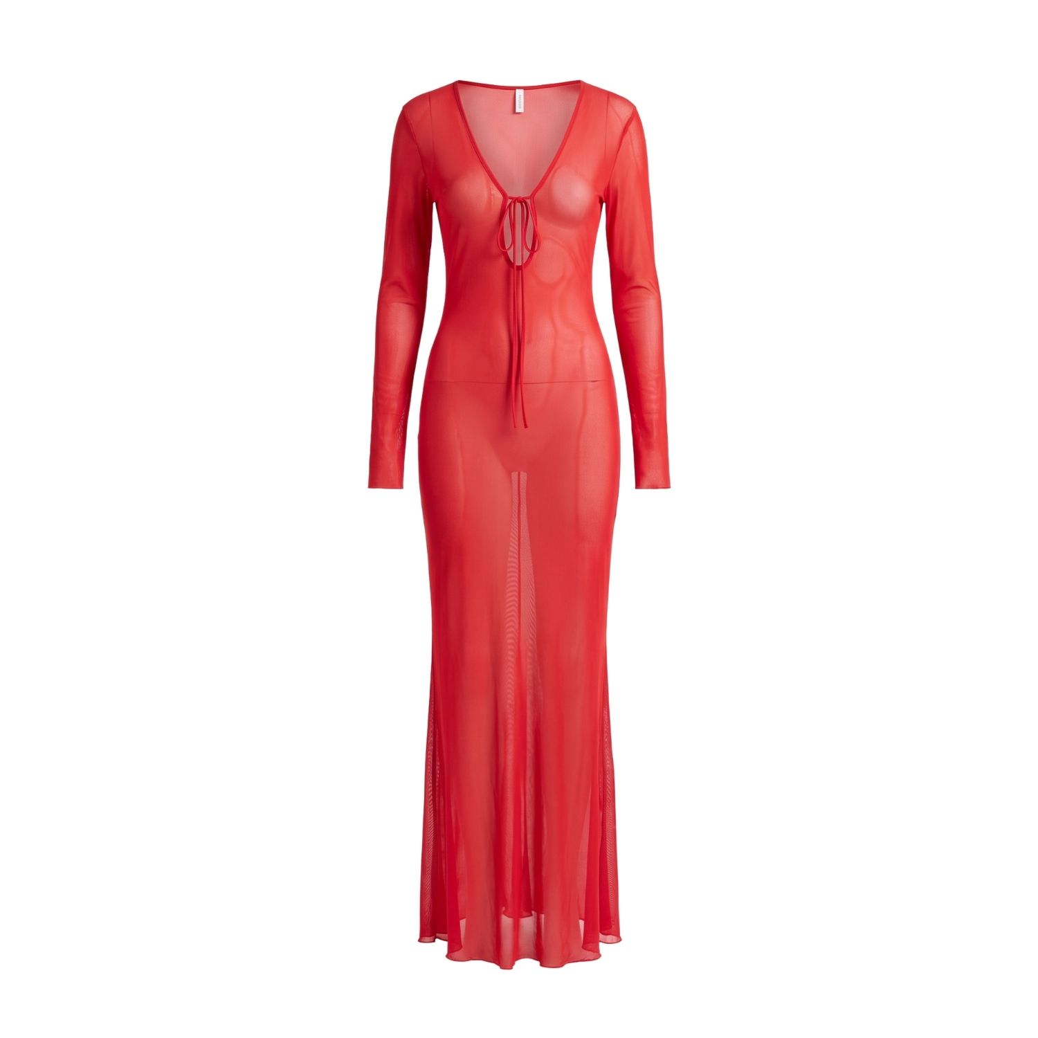Aloma Studio Women's Améthyste Maxi Mesh Dress - Red