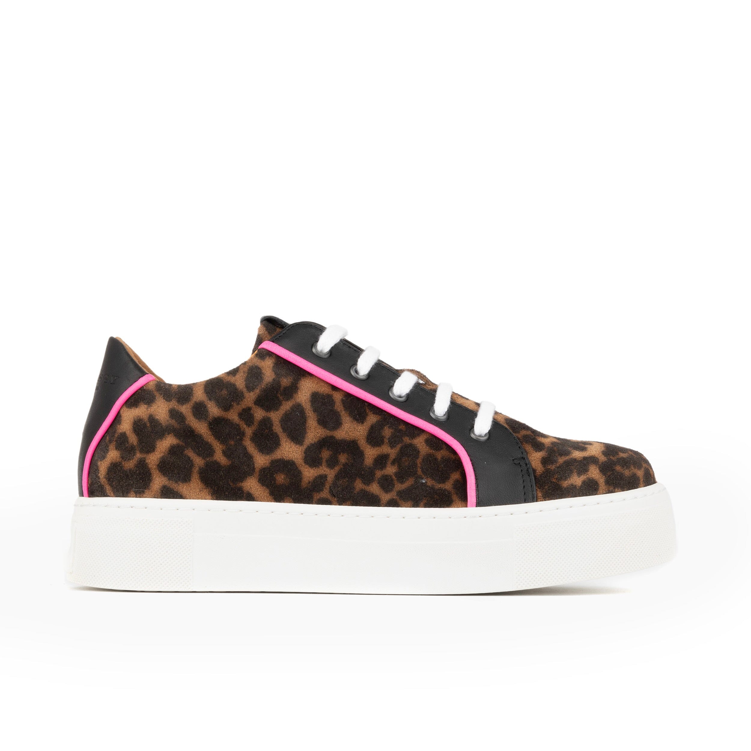 Embassy London Usa Black / Brown Camila - Leopard - Womens Designer Sneakers In Black/brown
