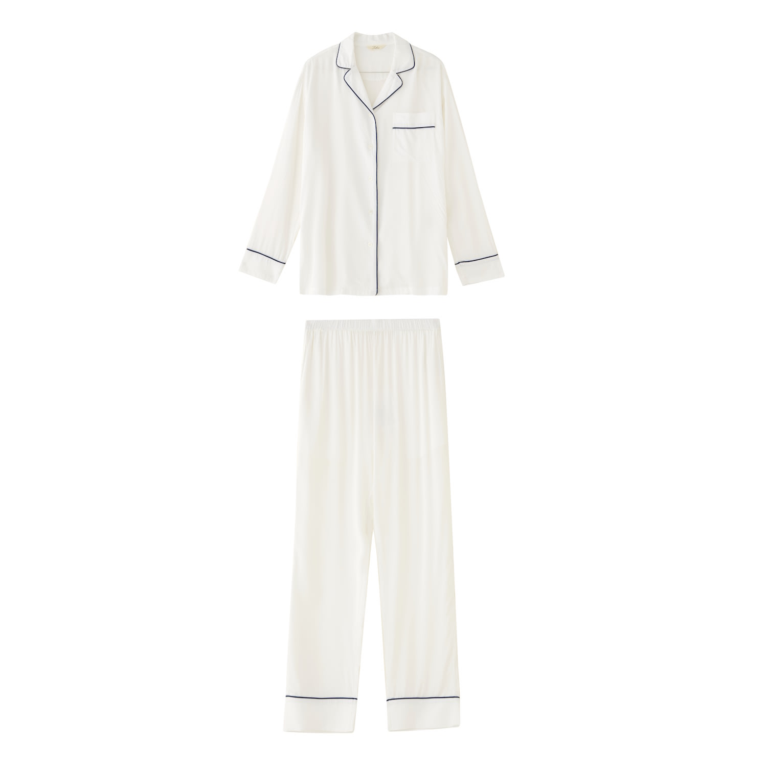 Women’s Comfort Bamboo Pajama Set - White Xxs Notlabeled