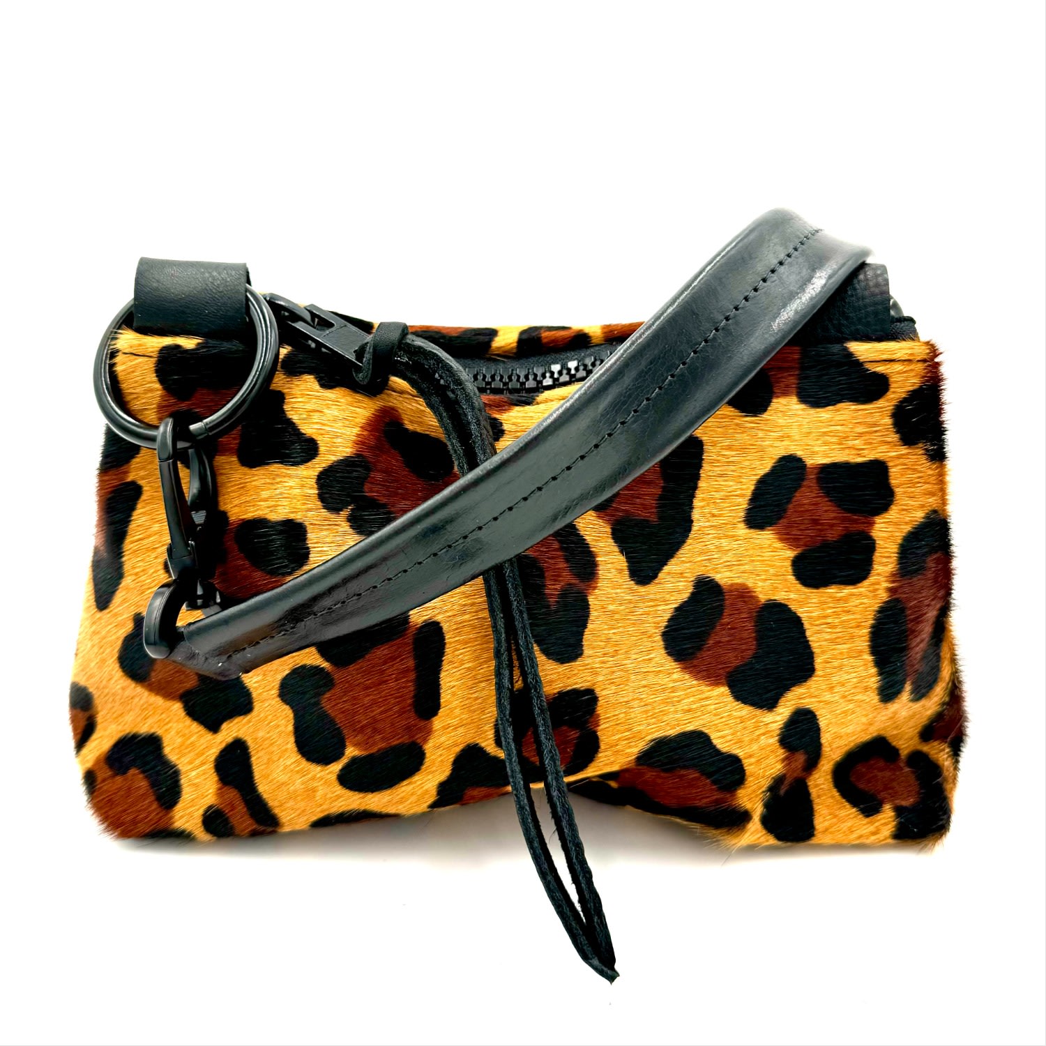 Lynn Tallerico Women's Neutrals Amy Mini Shoulderbag In Leopard Hair On Hide